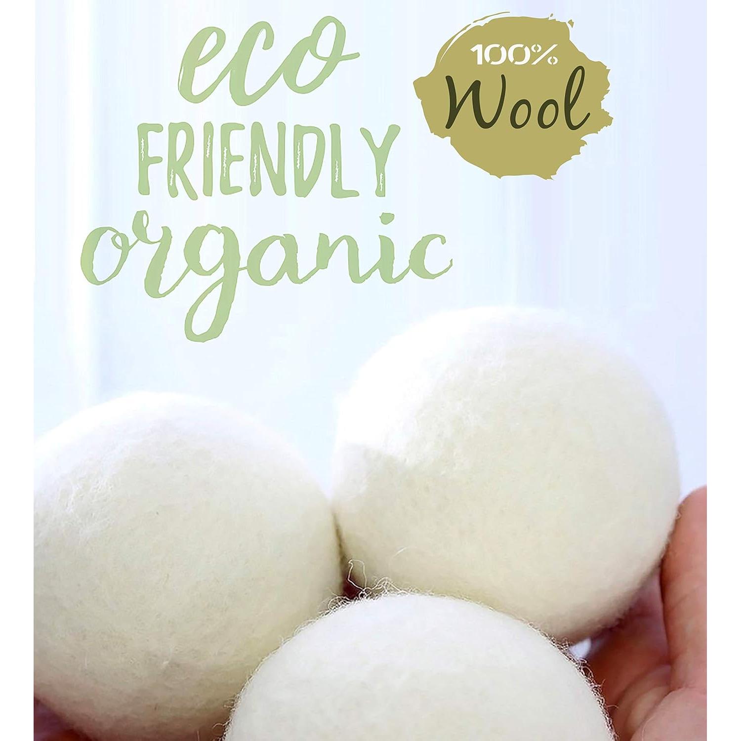 Bolas de Secado de Lana Ecojeannie - 6 Piezas XL Ecológicas