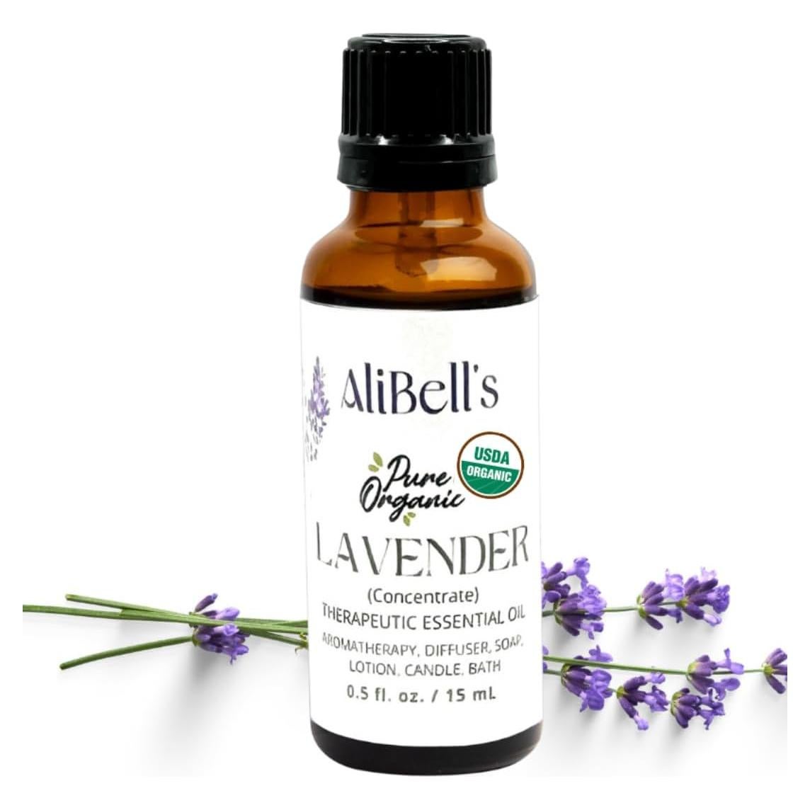Aceite Esencial de Lavanda Orgánico Alibell's 15ml - Aromaterapia