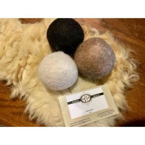 Juego de 6 Bolas de Secado de Lana de Alpaca 100% Natural