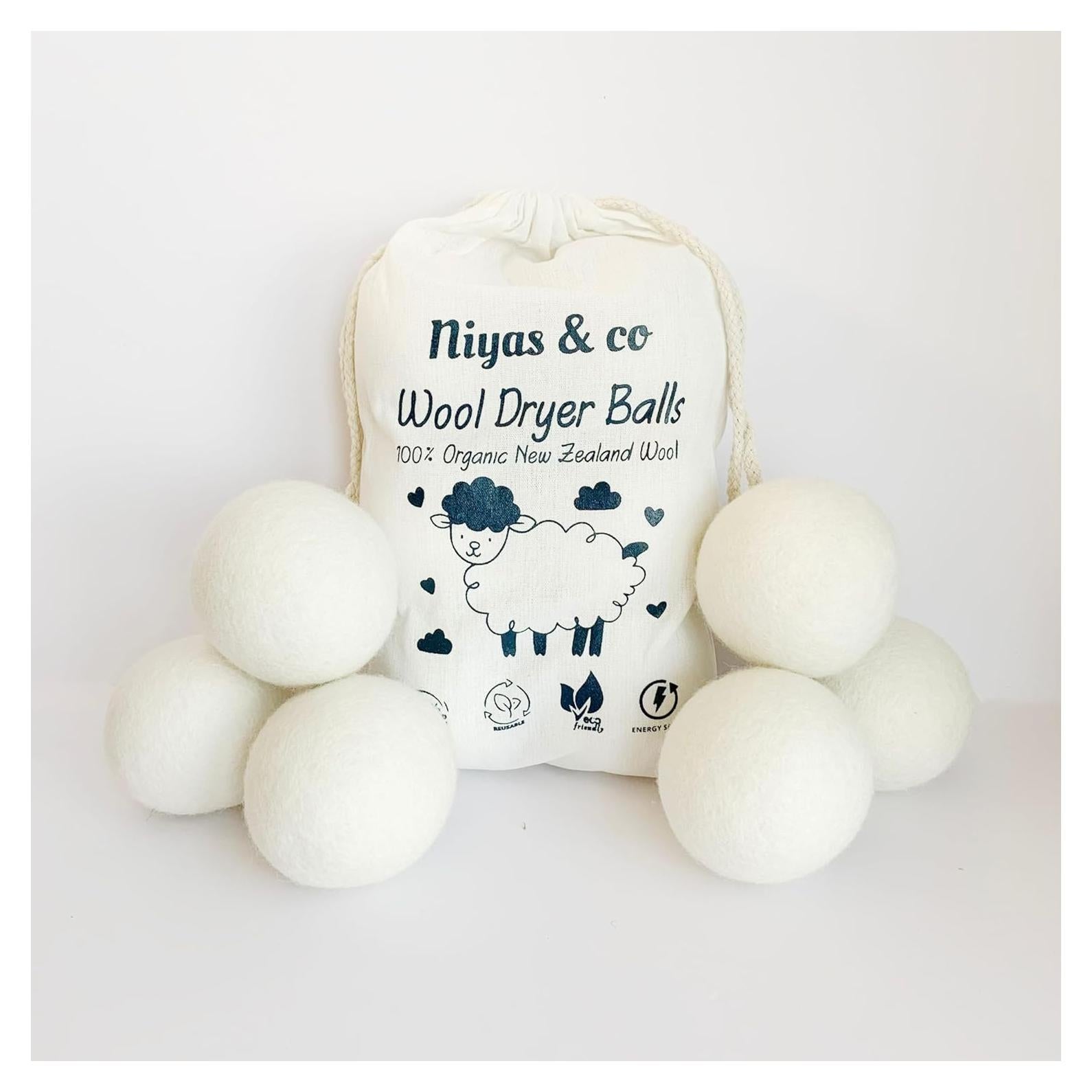 Bolas de Secadora de Lana Ecológicas XL - 100% Lana Premium