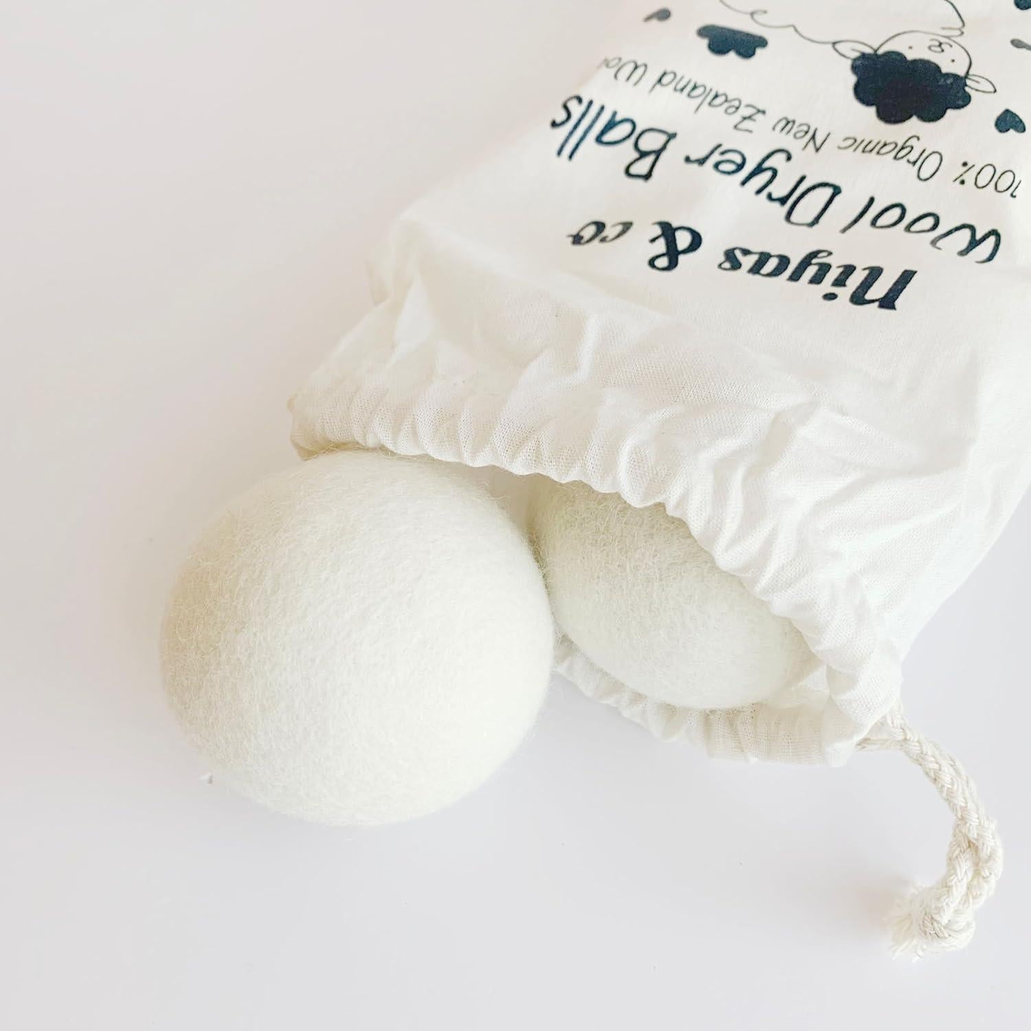 Bolas de Secadora de Lana Ecológicas XL - 100% Lana Premium