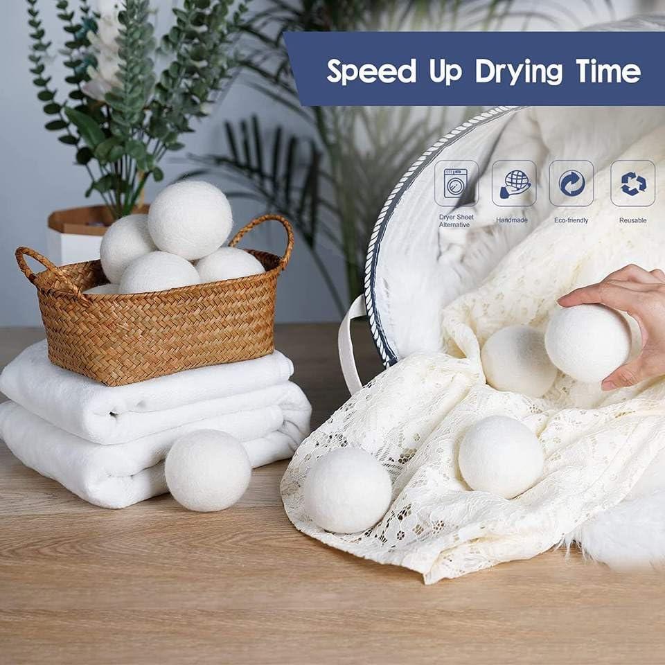 Bolas de Secadora de Lana Ecológicas XL - 100% Lana Premium