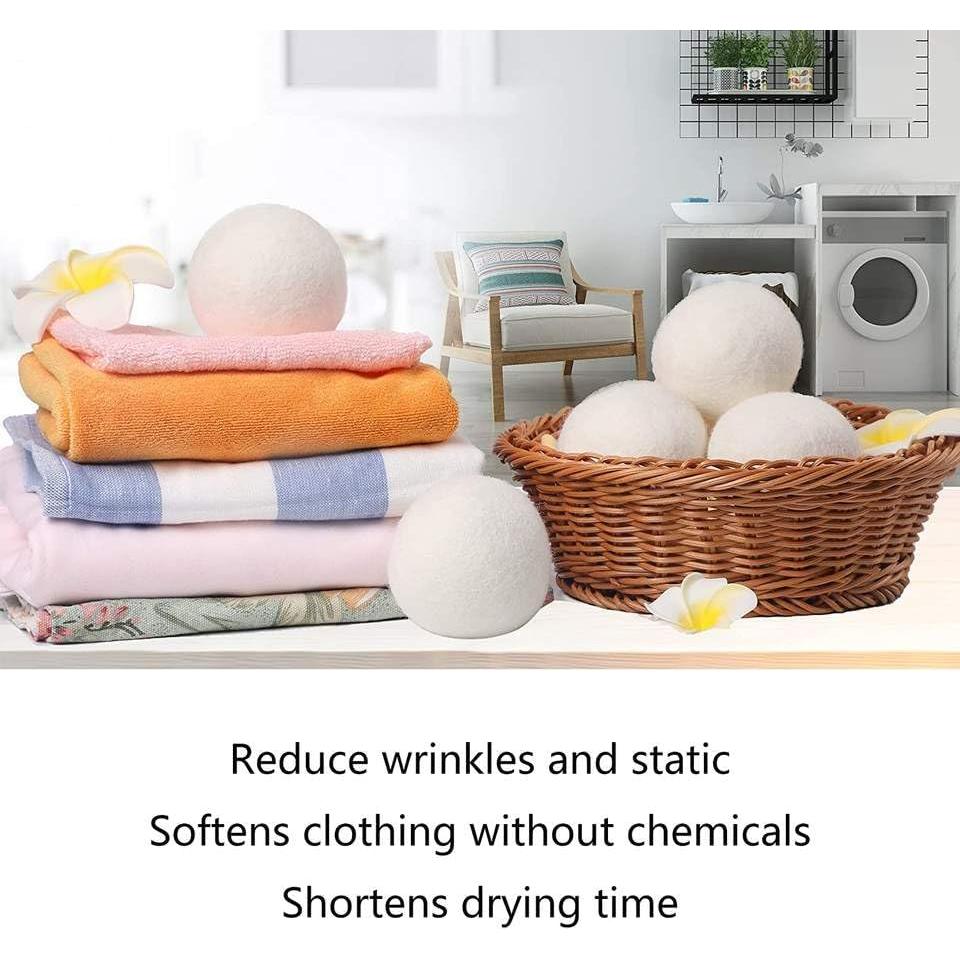 Bolas de Secadora de Lana Ecológicas XL - 100% Lana Premium