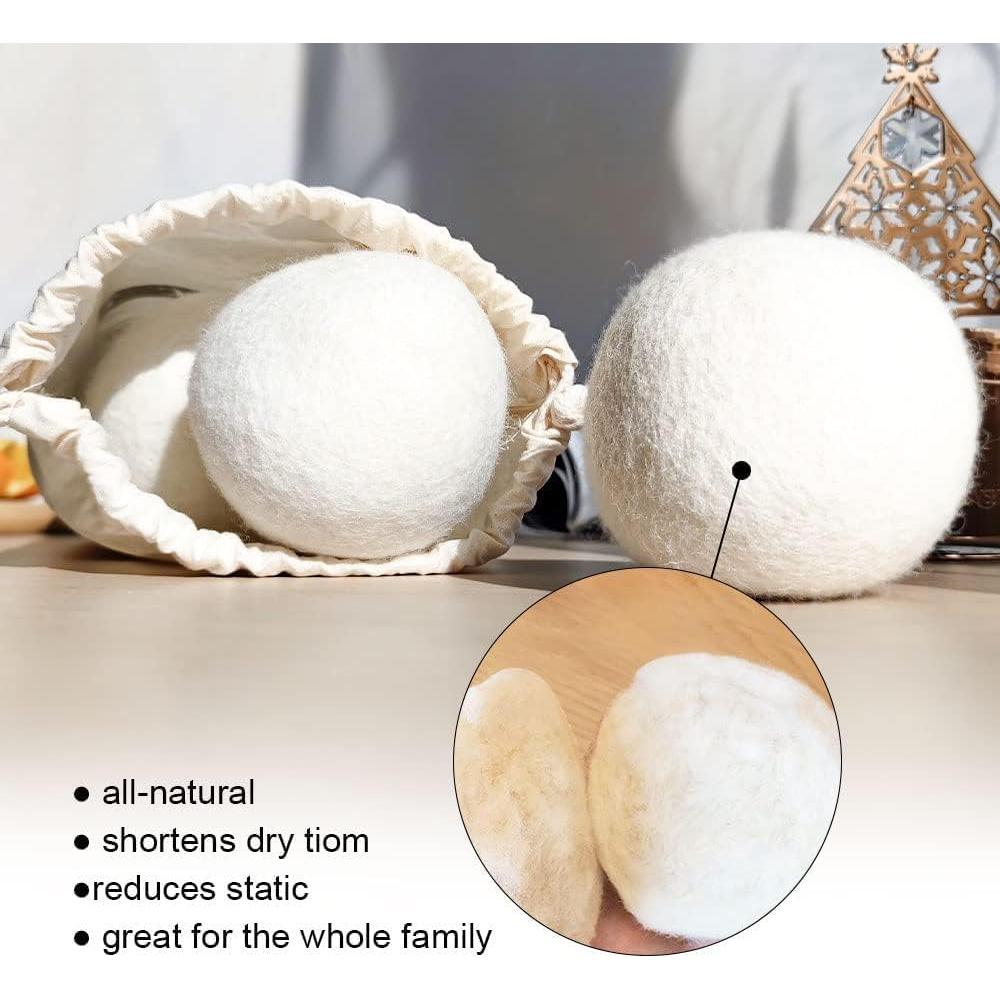 Bolas de Secadora de Lana Ecológicas XL - 100% Lana Premium