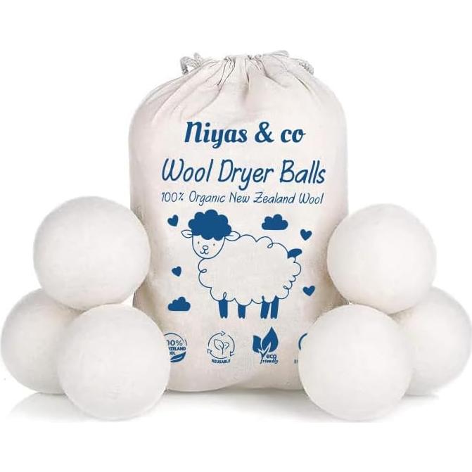 Bolas de Secadora de Lana Ecológicas XL - 100% Lana Premium