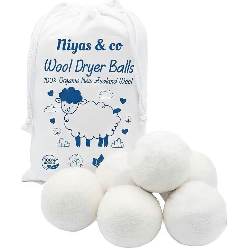 Bolas de Secadora de Lana Ecológicas XL - 100% Lana Premium