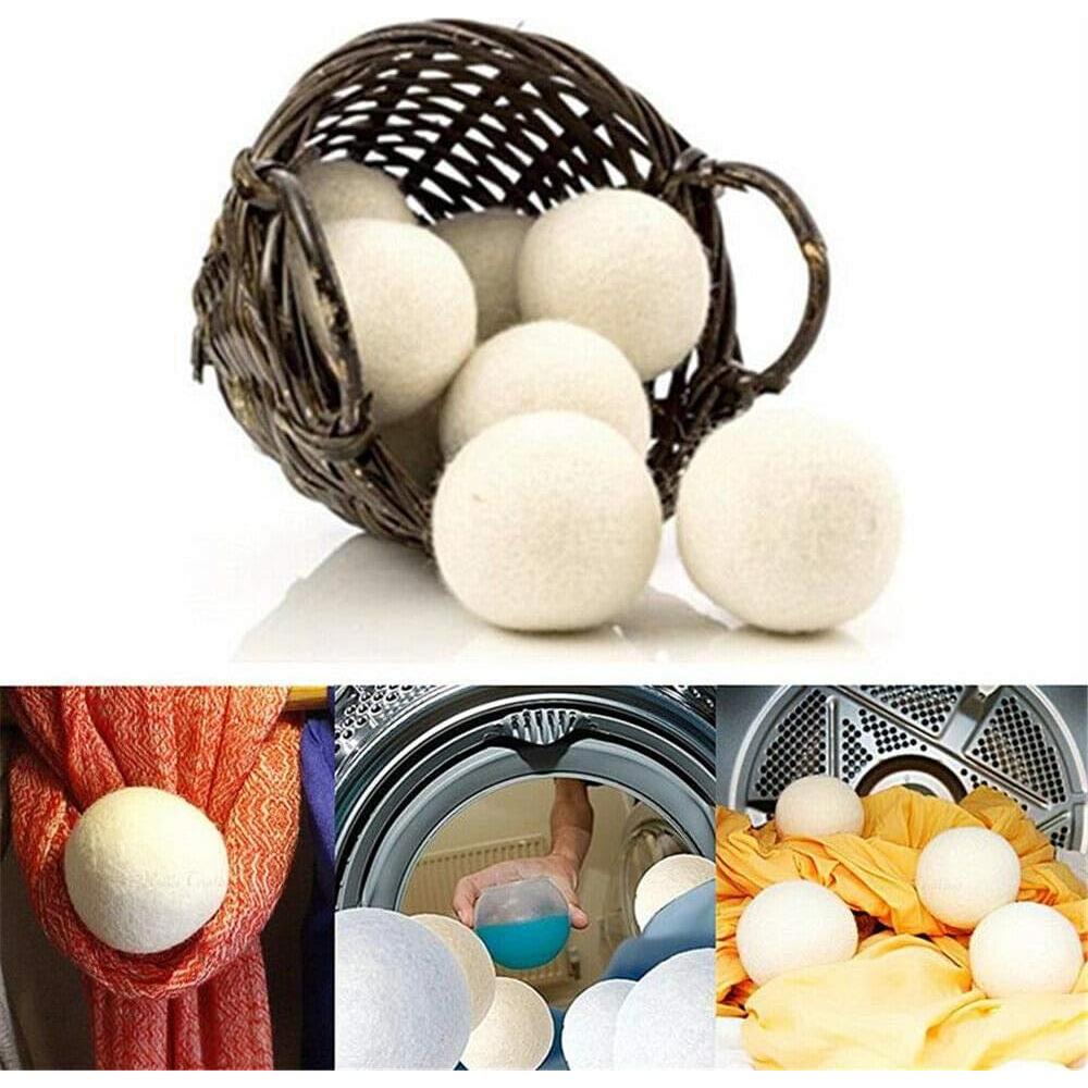 Bolas de Secado de Lana Mili Felt - 6 Unidades Ecológicas 7 cm