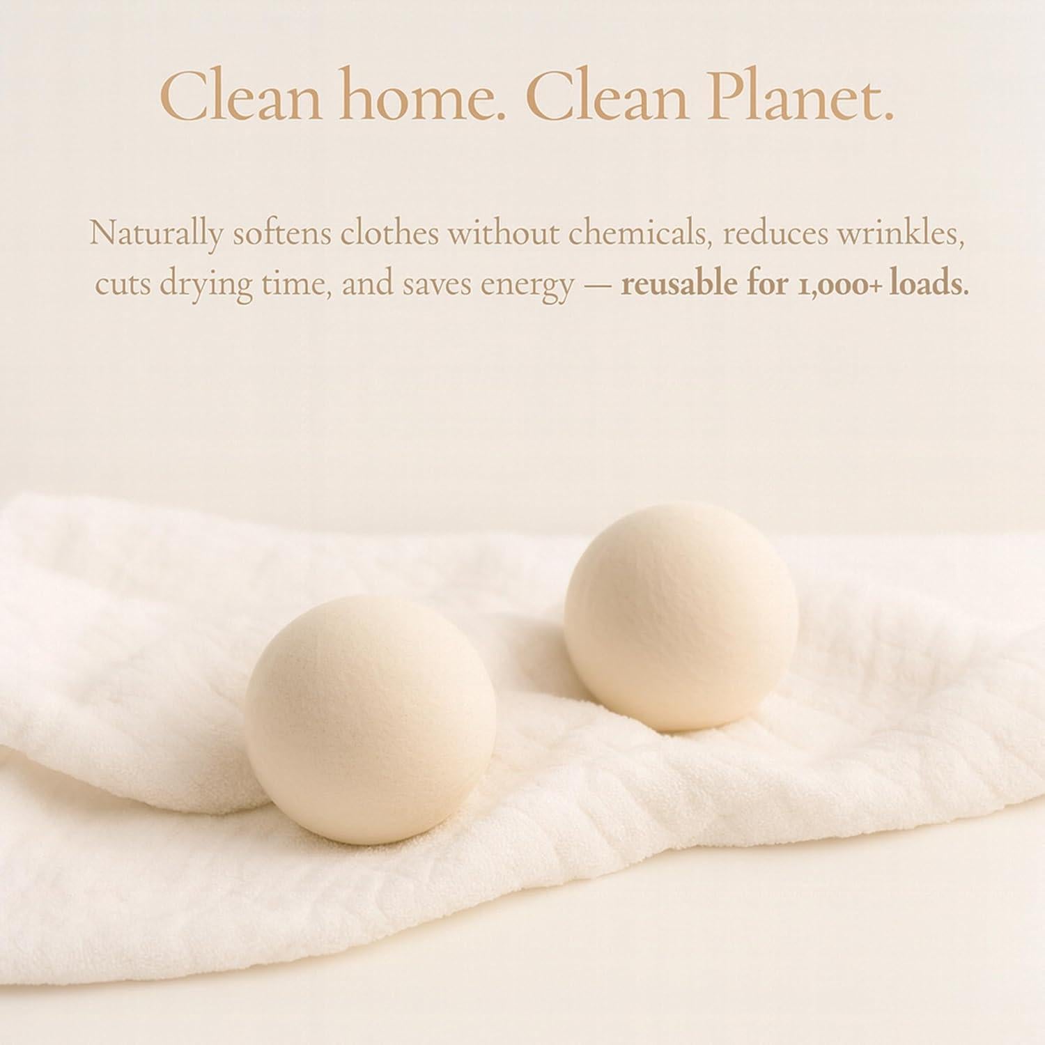 Bolas de Secado de Lana Boobaby - Paquete XL de 6 - Hipoalergénicas