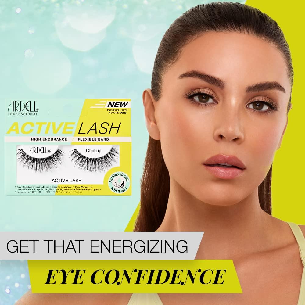 Pestañas Postizas Ardell Active Lashes Chin Up - Resistente al Agua