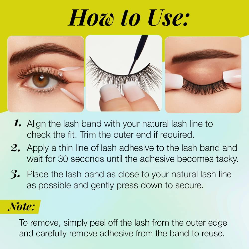 Pestañas Postizas Ardell Active Lashes Chin Up - Resistente al Agua