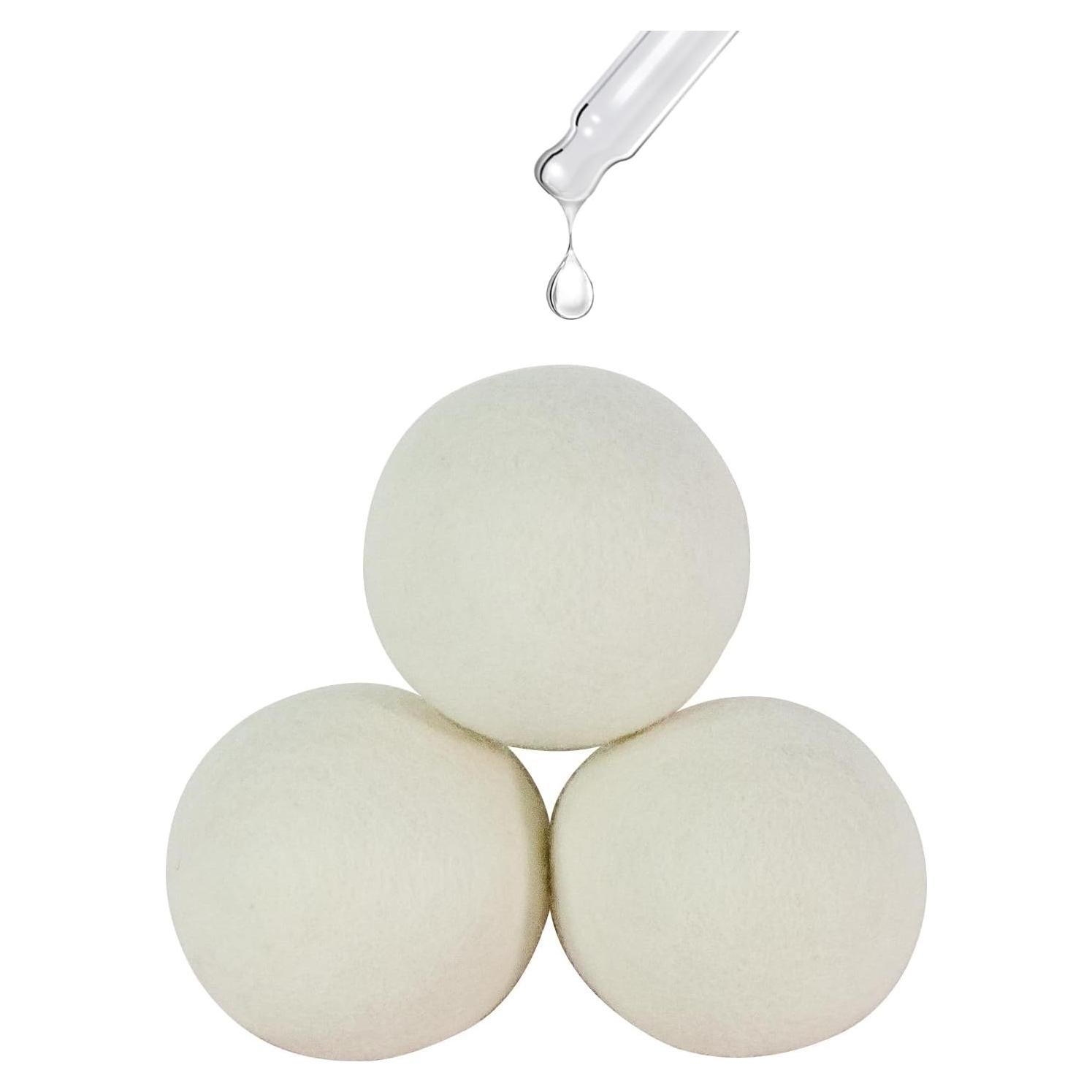 Bolas de Secadora de Lana DESKEMAI - Suavizante Natural (Paquete de 3)