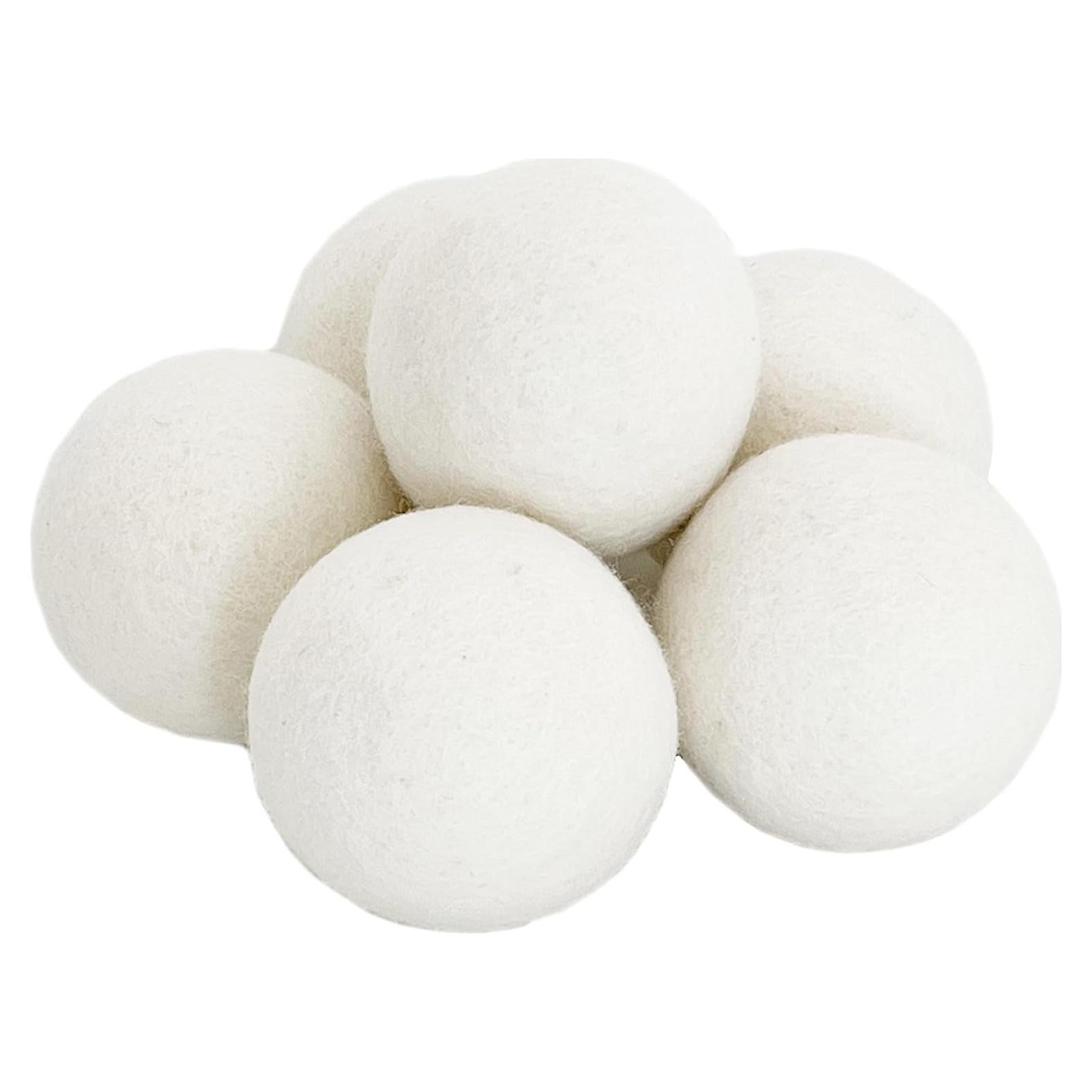 Bolas de Secado de Lana Woolino XL 100% Natural - Paquete de 6