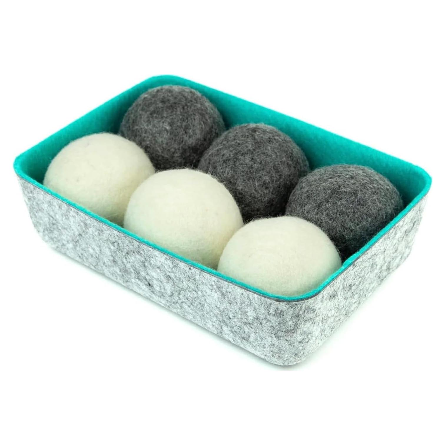 Bolas de Secadora de Lana Tres por Tres Seattle - Paquete de 6