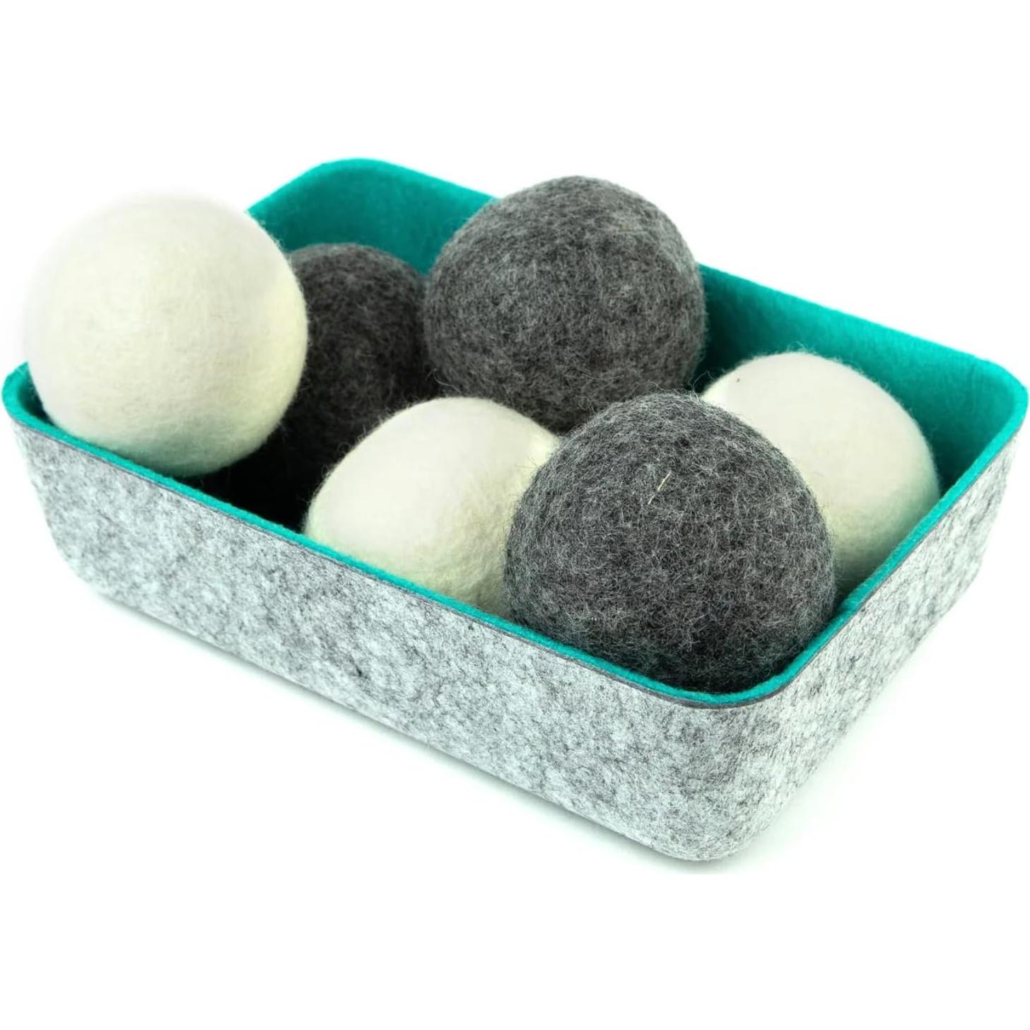 Bolas de Secadora de Lana Tres por Tres Seattle - Paquete de 6