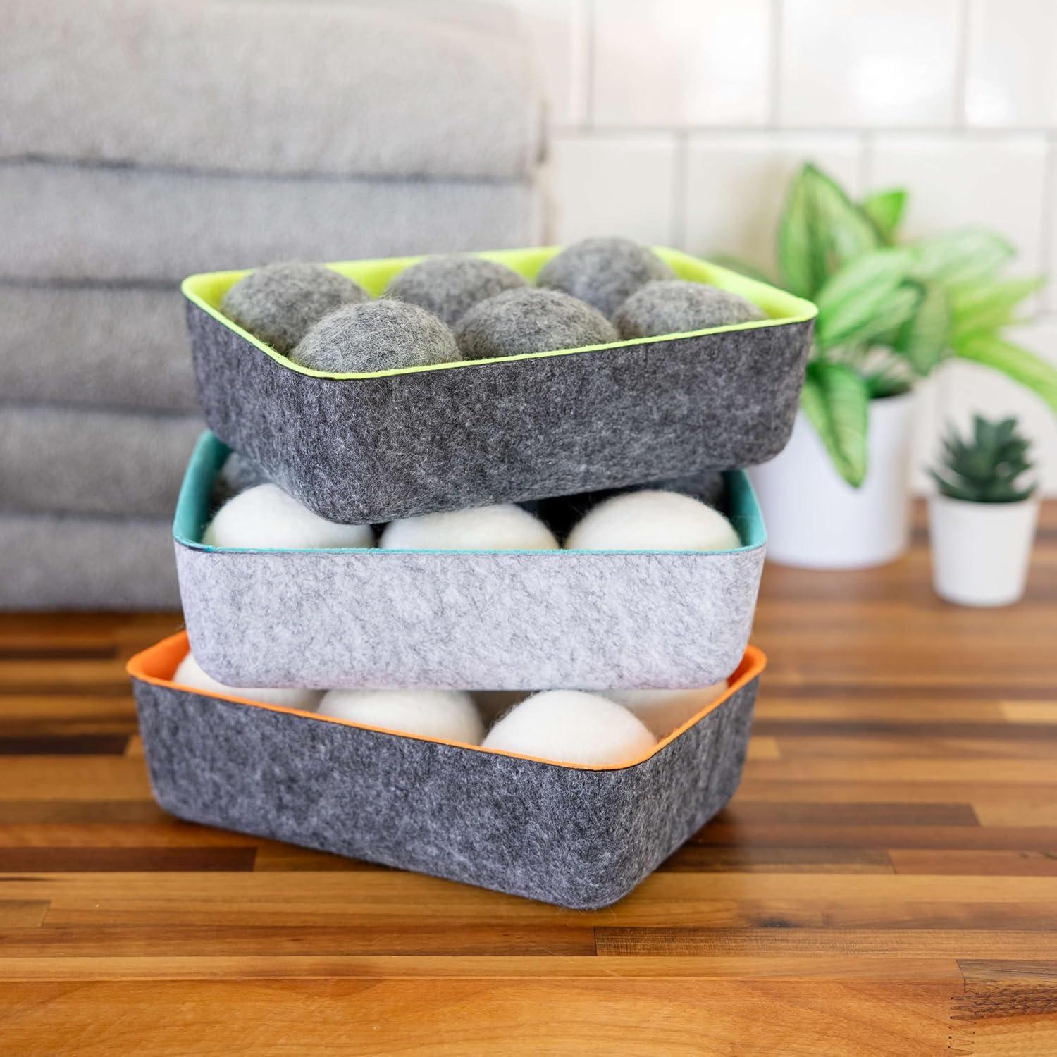 Bolas de Secadora de Lana Tres por Tres Seattle - Paquete de 6