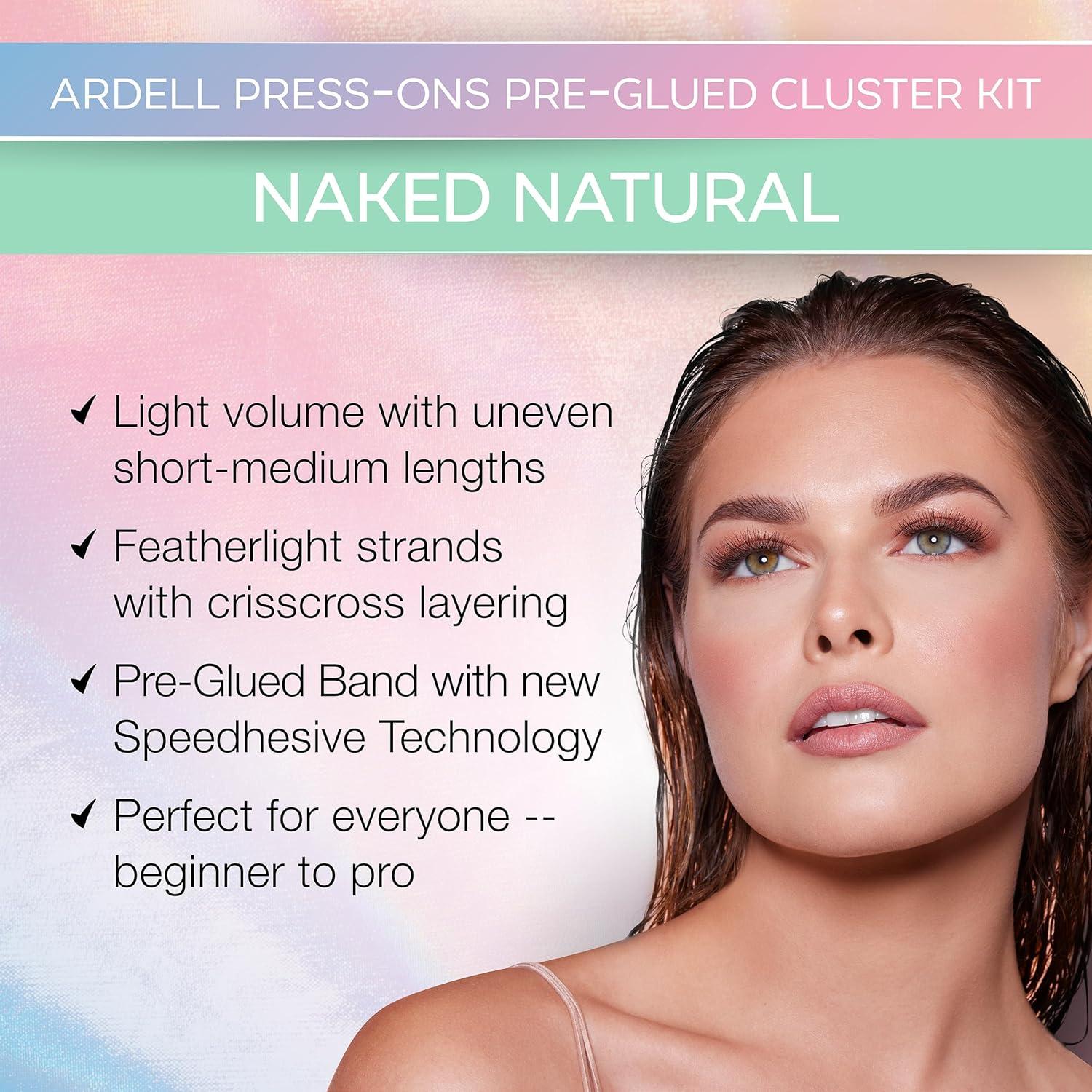 Extensiones de Pestañas Ardell Naked Autoadhesivas 30 Clusters
