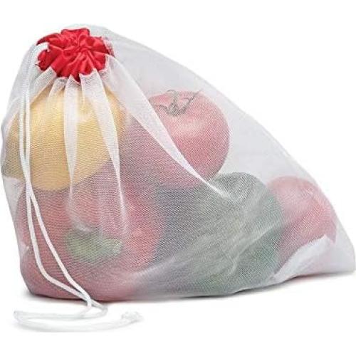 Conjunto de 5 Bolsas Reutilizables Joie de Nylon Ecológicas 14x15cm