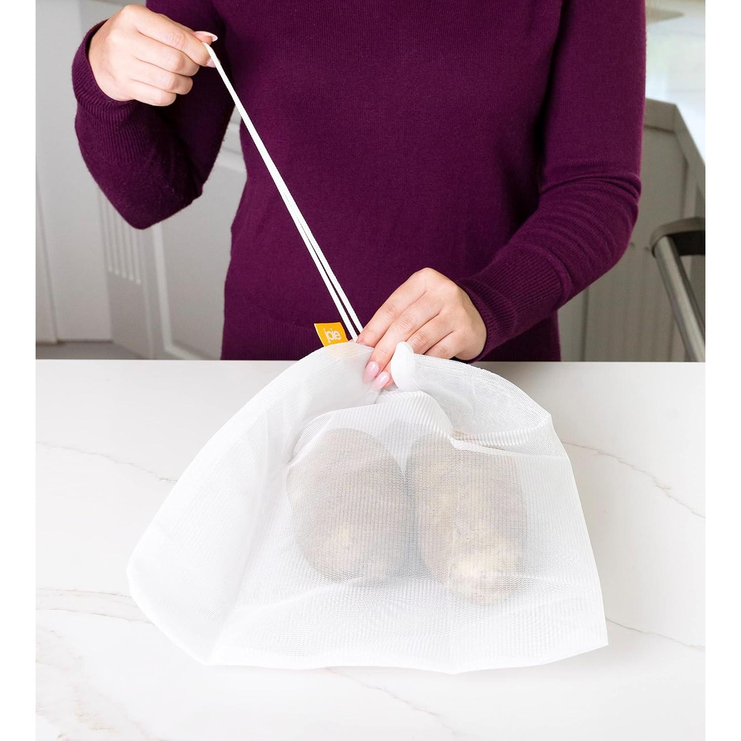 Conjunto de 5 Bolsas Reutilizables Joie de Nylon Ecológicas 14x15cm