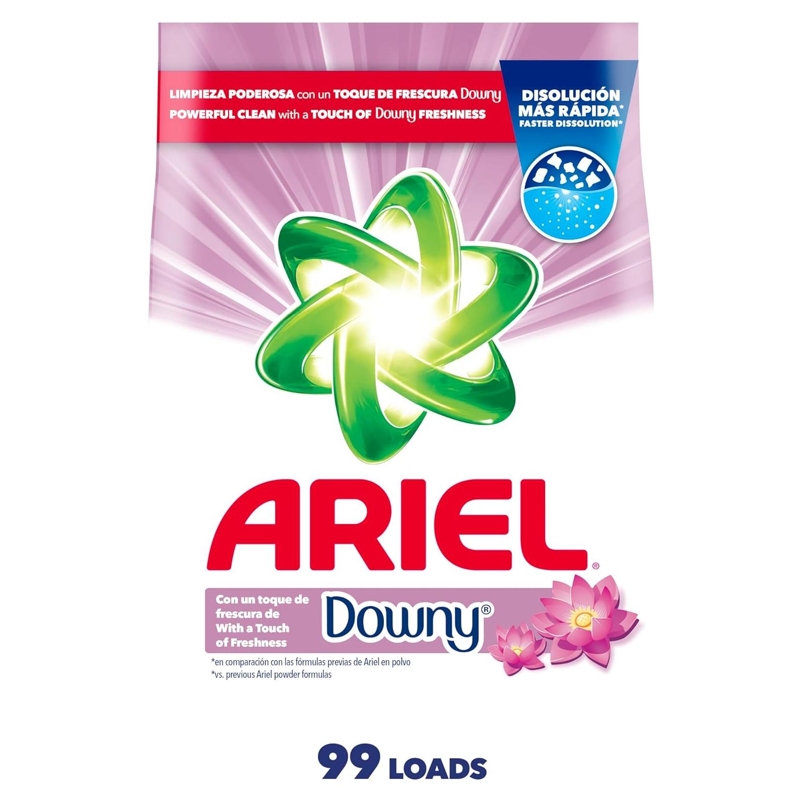Detergente en Polvo Ariel con Downy 4.48 kg - 99 Cargas