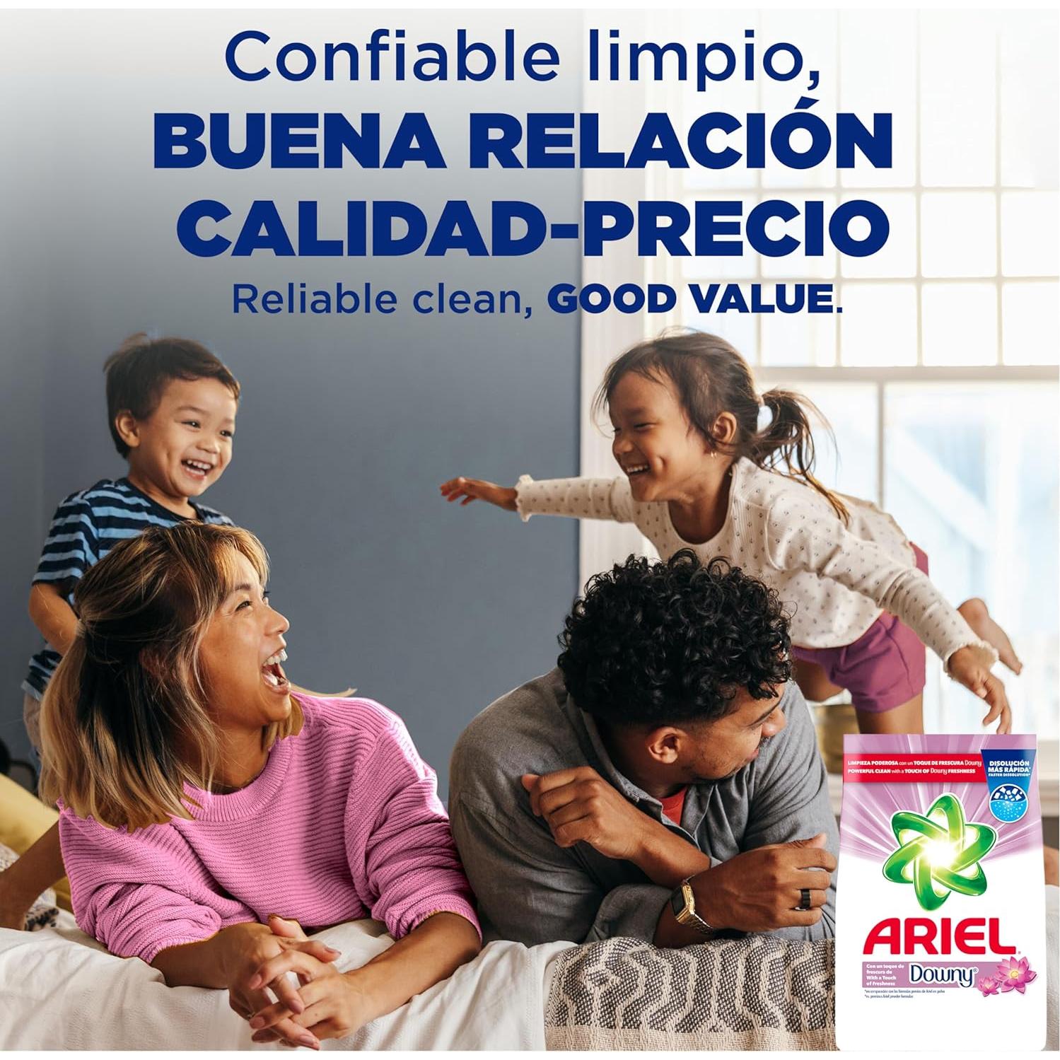 Detergente en Polvo Ariel con Downy 4.48 kg - 99 Cargas