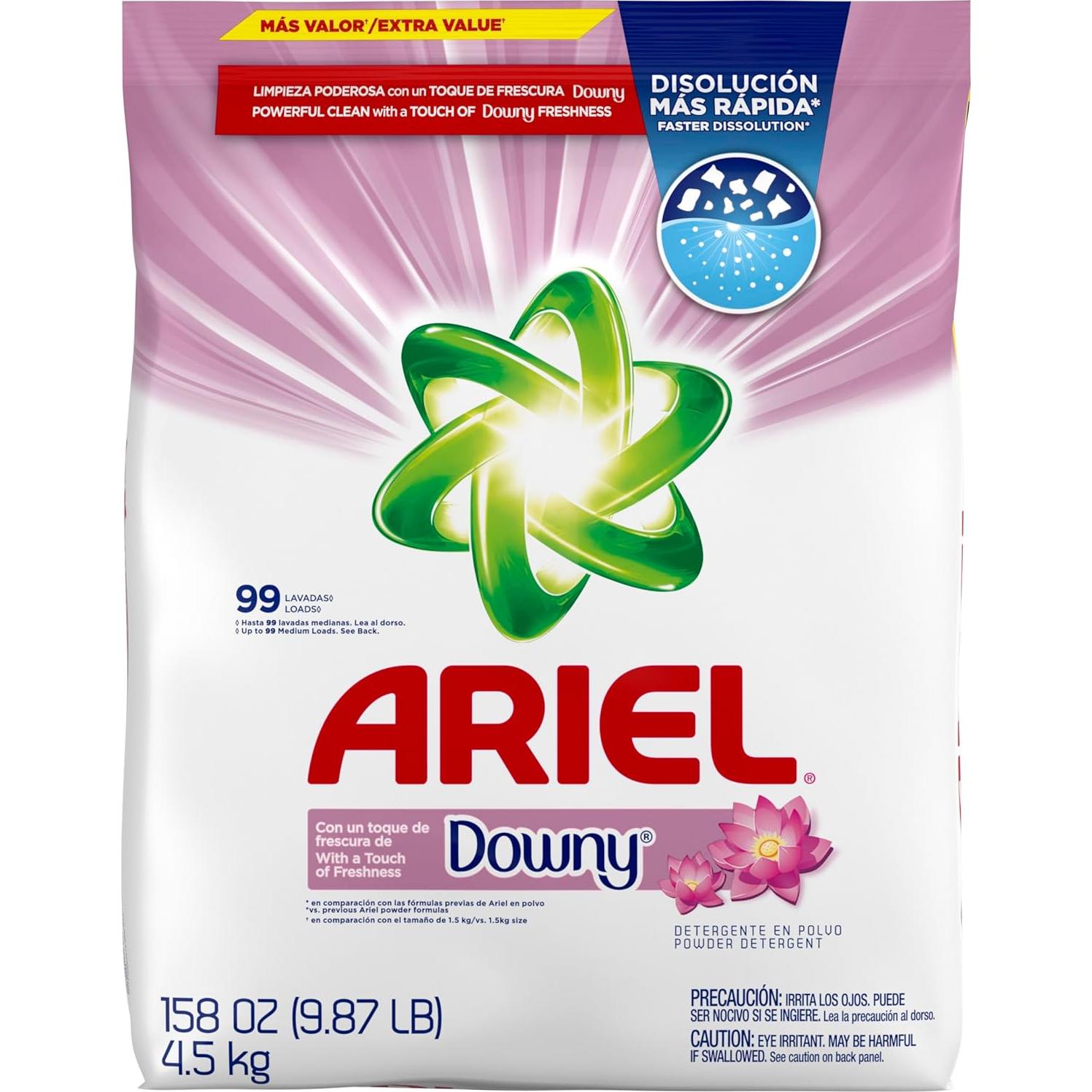 Detergente en Polvo Ariel con Downy 4.48 kg - 99 Cargas
