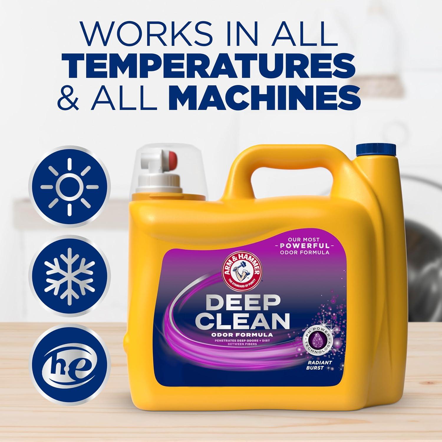 Detergente Líquido para Ropa ARM & HAMMER 4.4L Eliminador de Olores