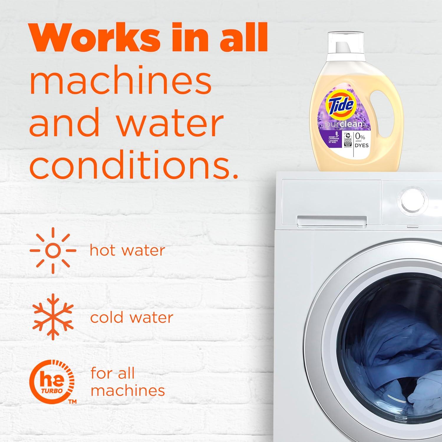 Detergente Líquido Tide Purclean 1.87 L Aroma Lavanda y Miel