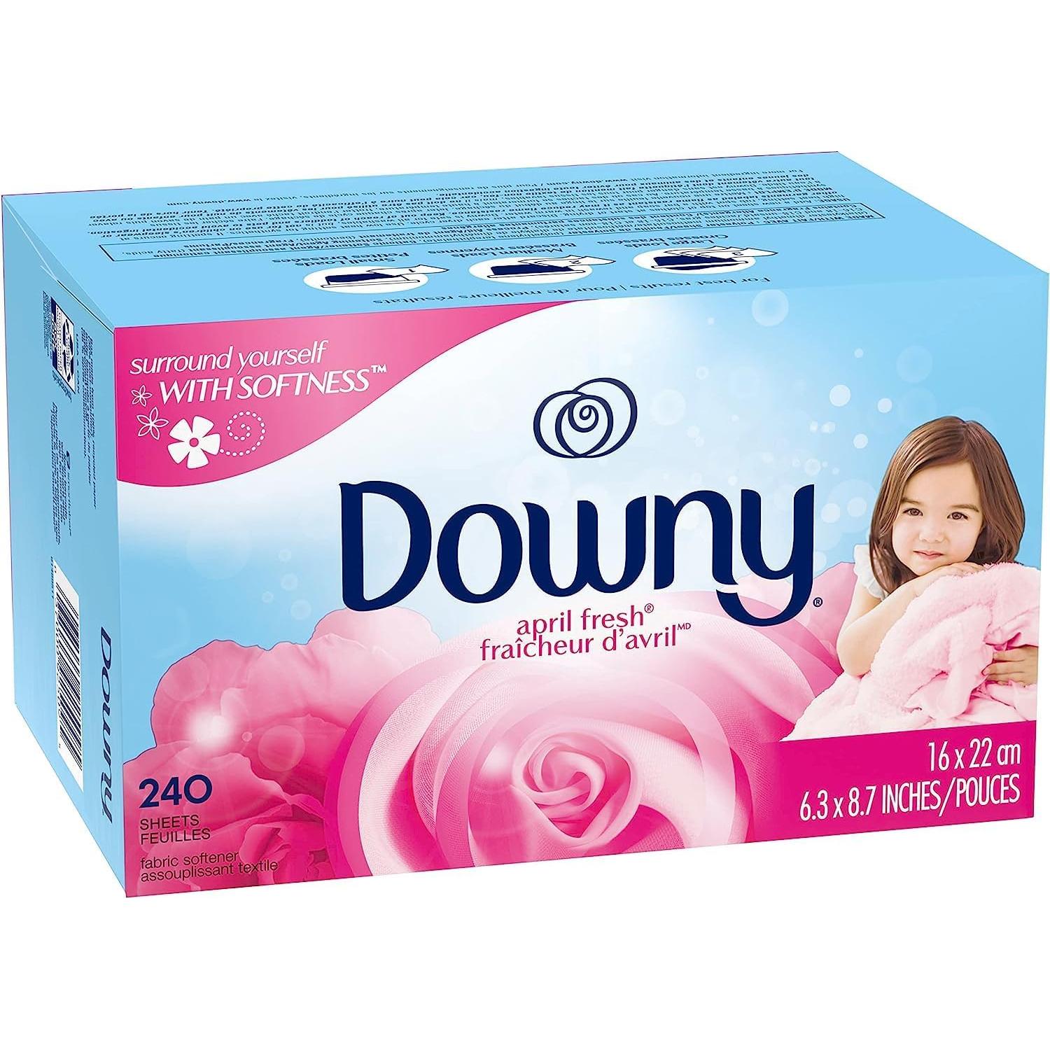 Hojas de Secadora Downy 240 Unidades Fresco de Abril