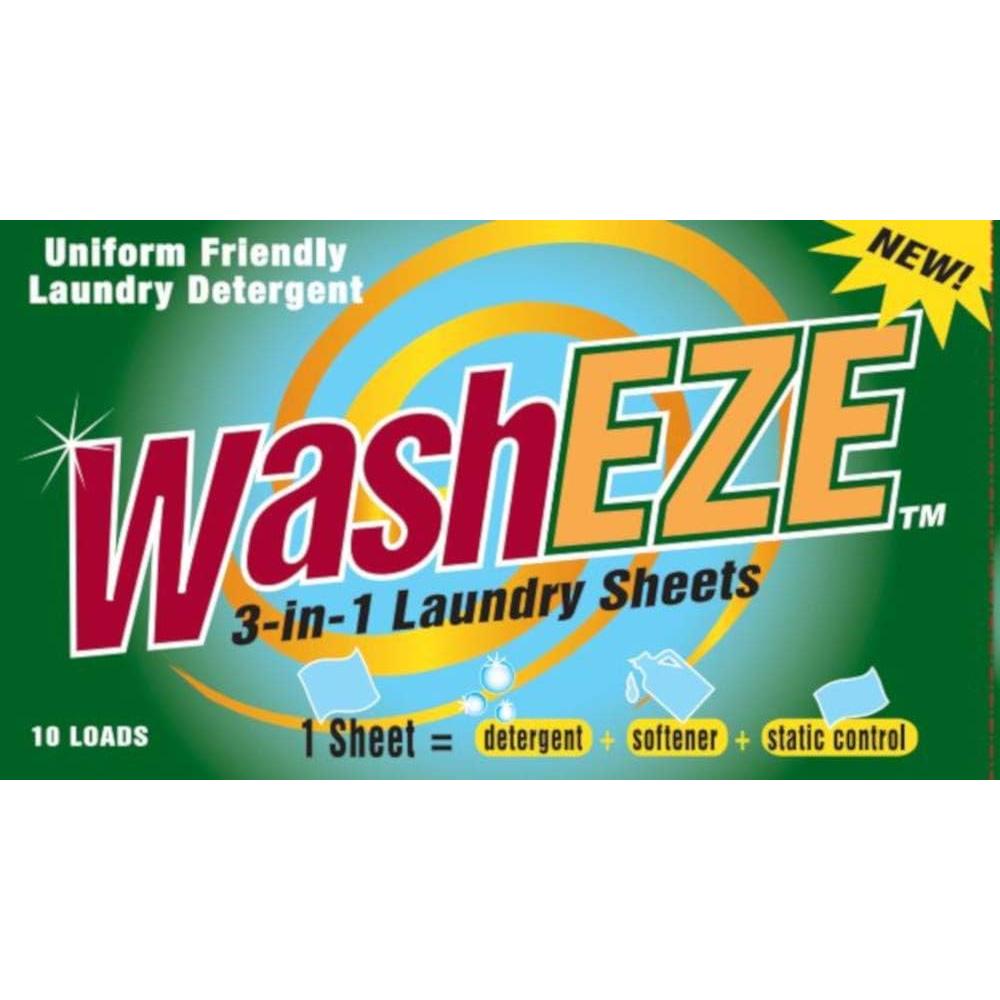 Hoja de Jabón Detergente WashEZE Sin Fragancia - 20 Cargas