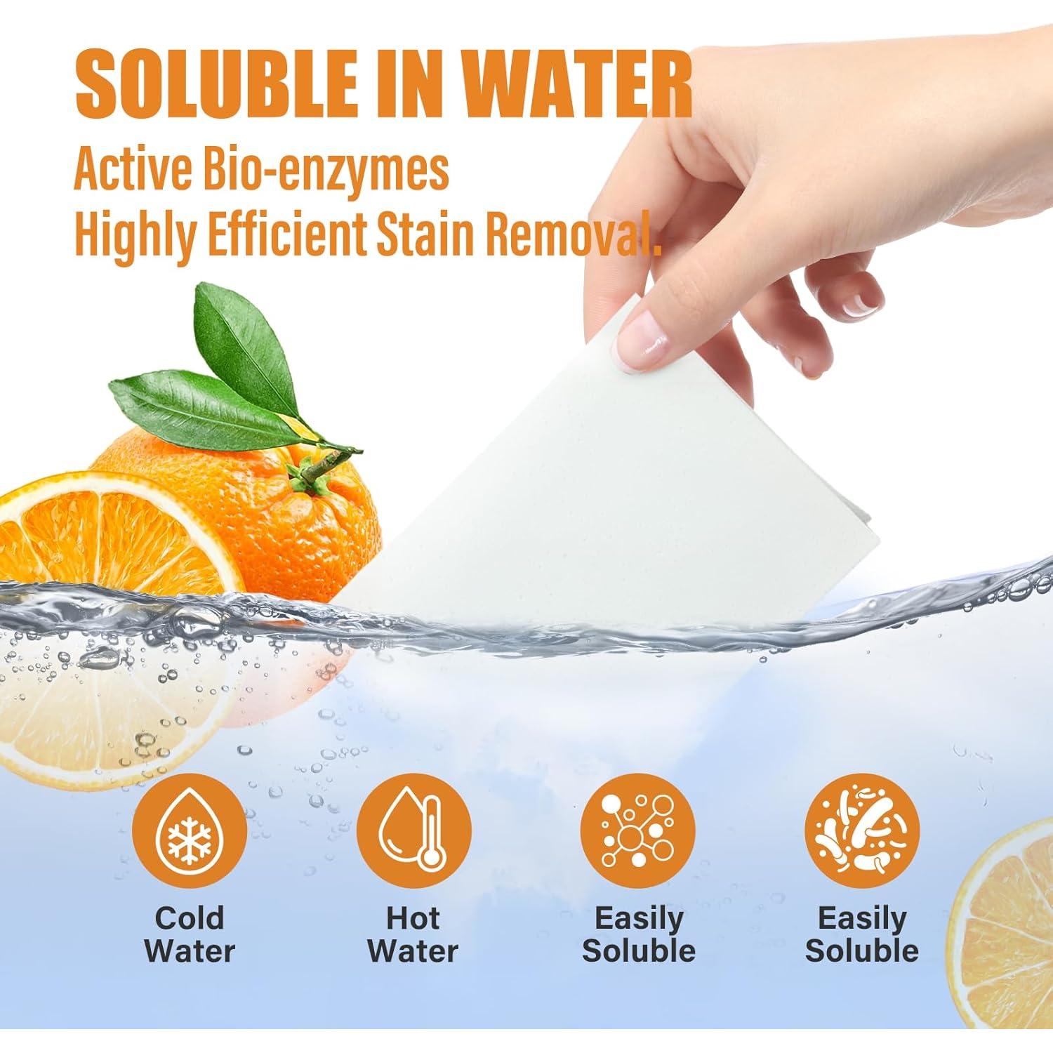 Hojas de Detergente Ecológicas YUCO 200 Cargas Aroma Cítricos