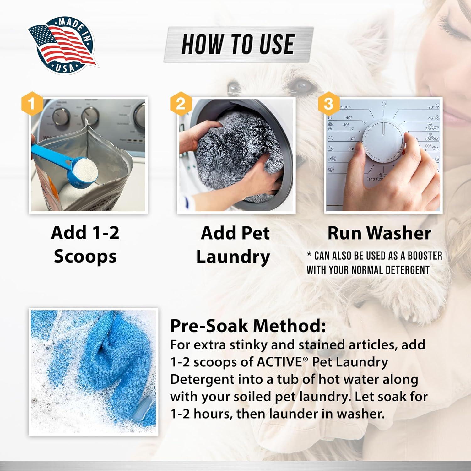 Detergente Enzimático para Mascotas ACTIVE - 64 Cargas