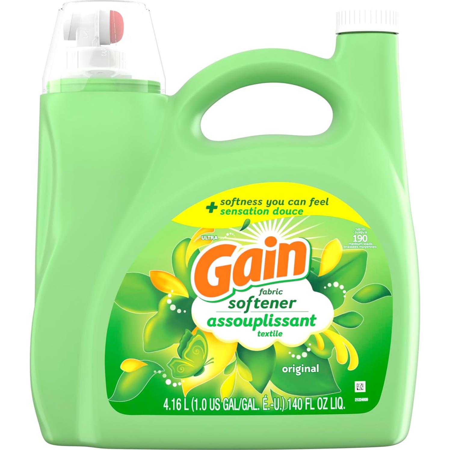 Suavizante de Tela Gain Aroma Original 4.14 L 190 Cargas HE