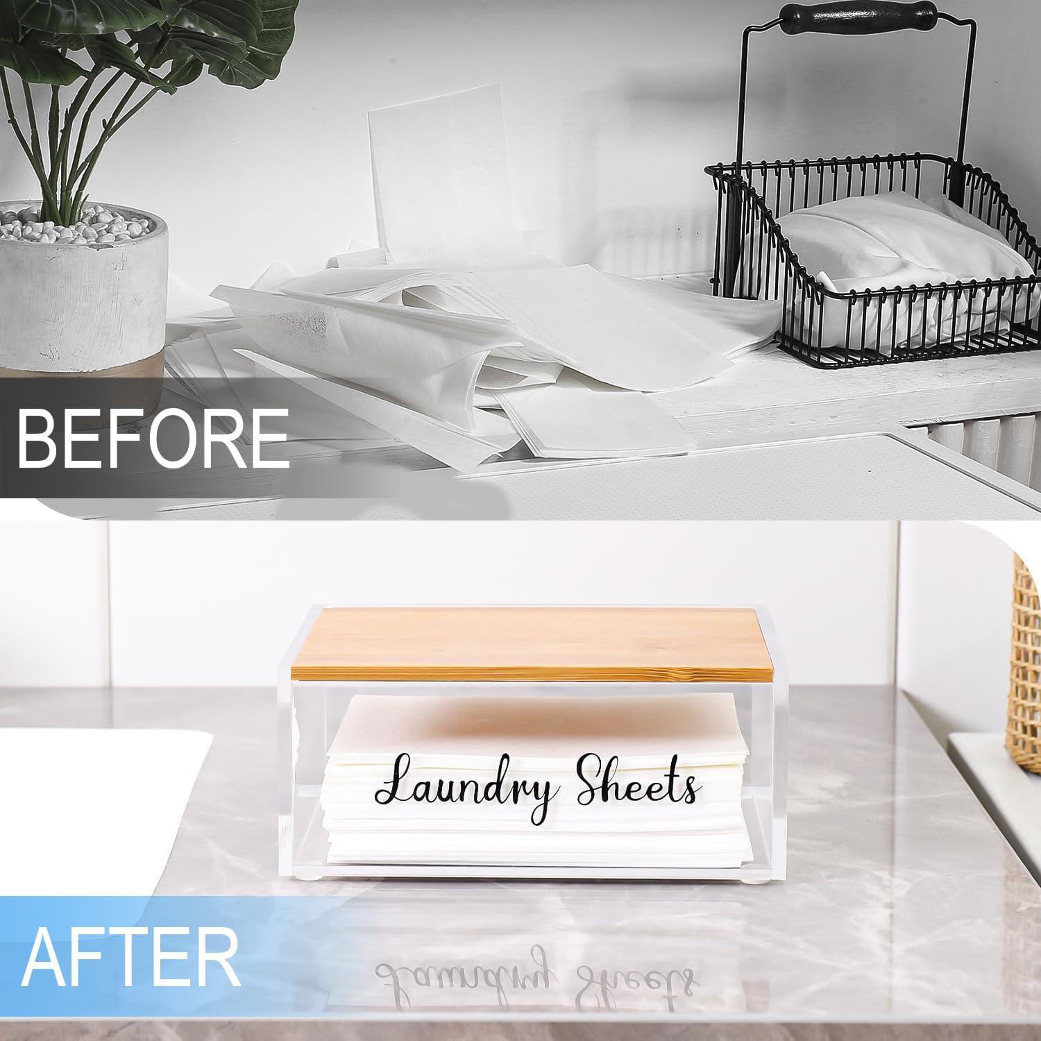 Soporte organizador de hojas de detergente VOTLEVT acrílico