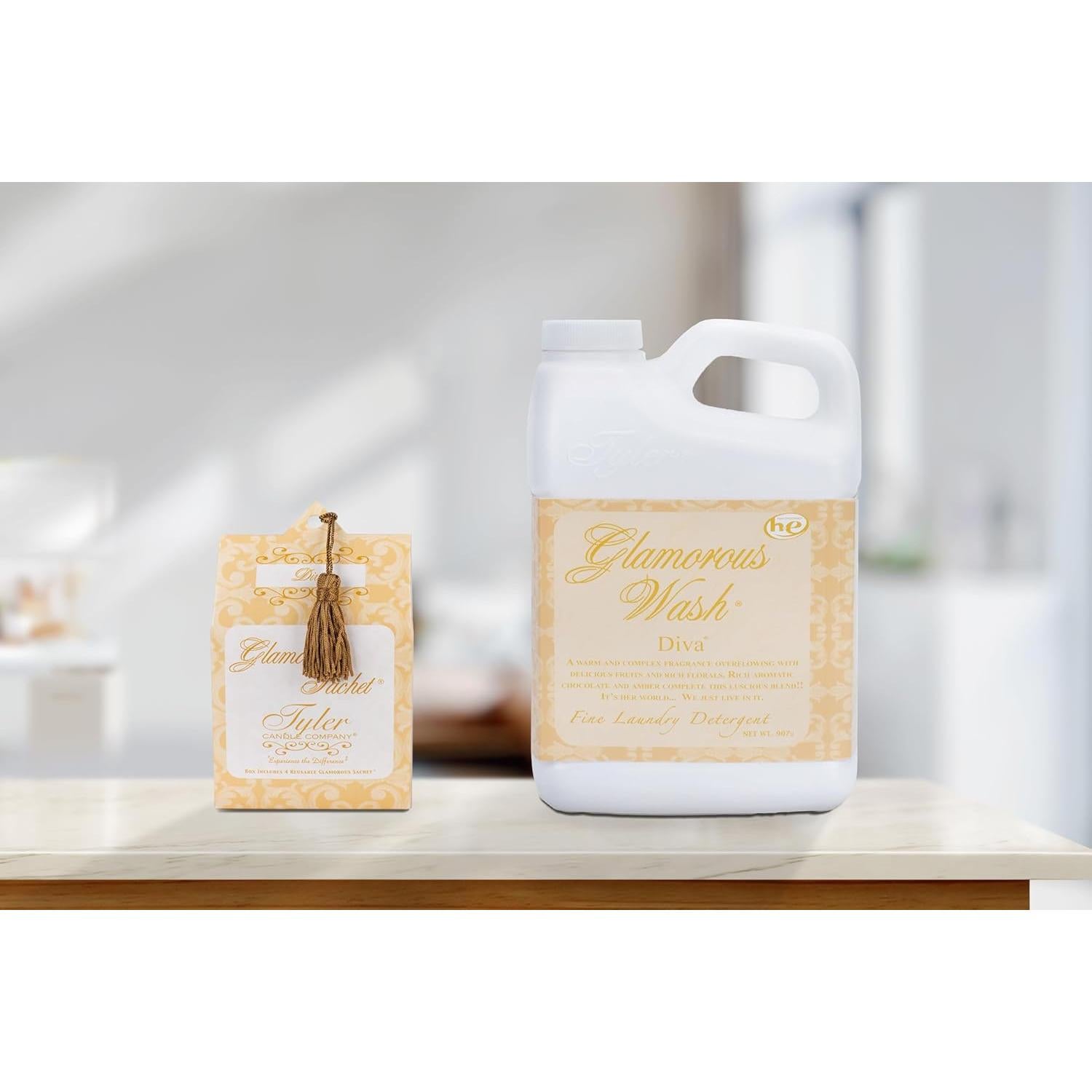 Detergente Líquido para Ropa Tyler Diva 907g con Bolsitas