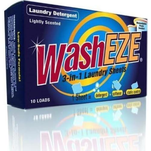 Hojas de Detergente WashEZE 40 Cargas Aroma Suave 3 en 1