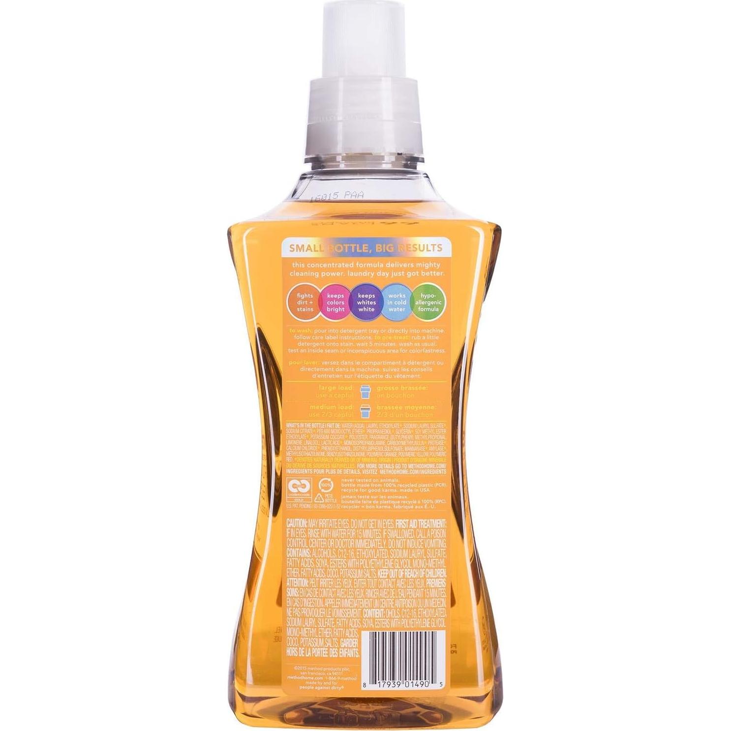 Detergente Líquido para Ropa Method 1.58L Jengibre y Mango