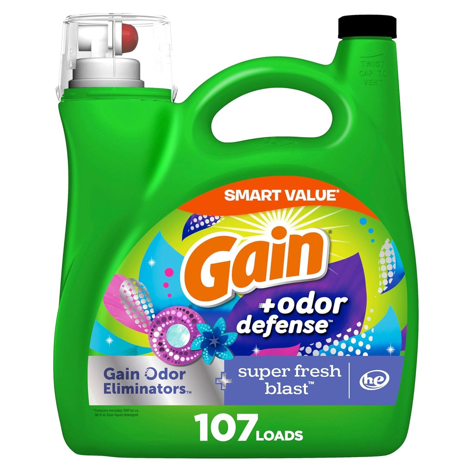 Detergente Líquido para Ropa Gain 4546 ml Aroma Super Fresco