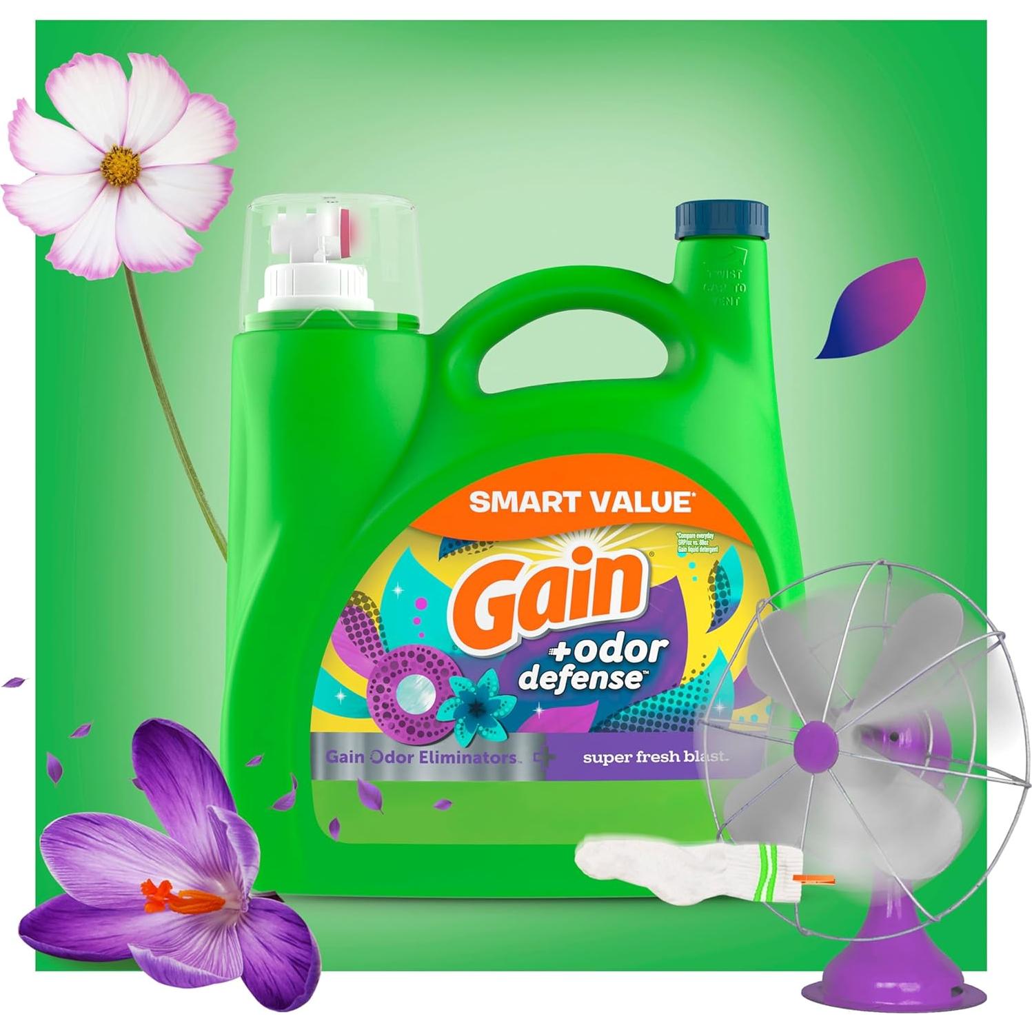 Detergente Líquido para Ropa Gain 4546 ml Aroma Super Fresco