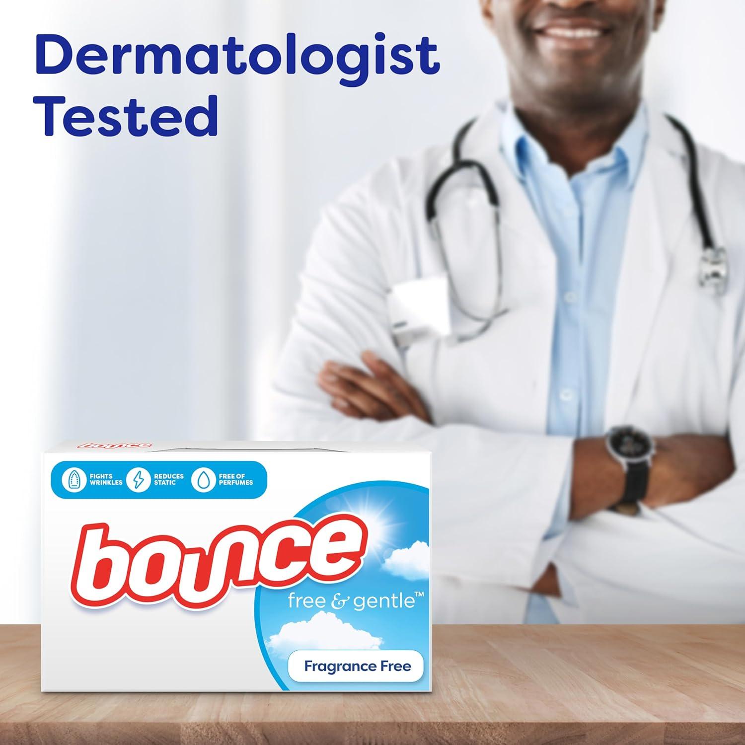 Hojas para Secadora Bounce Libre y Suave 240 Unidades Hipoalergénicas