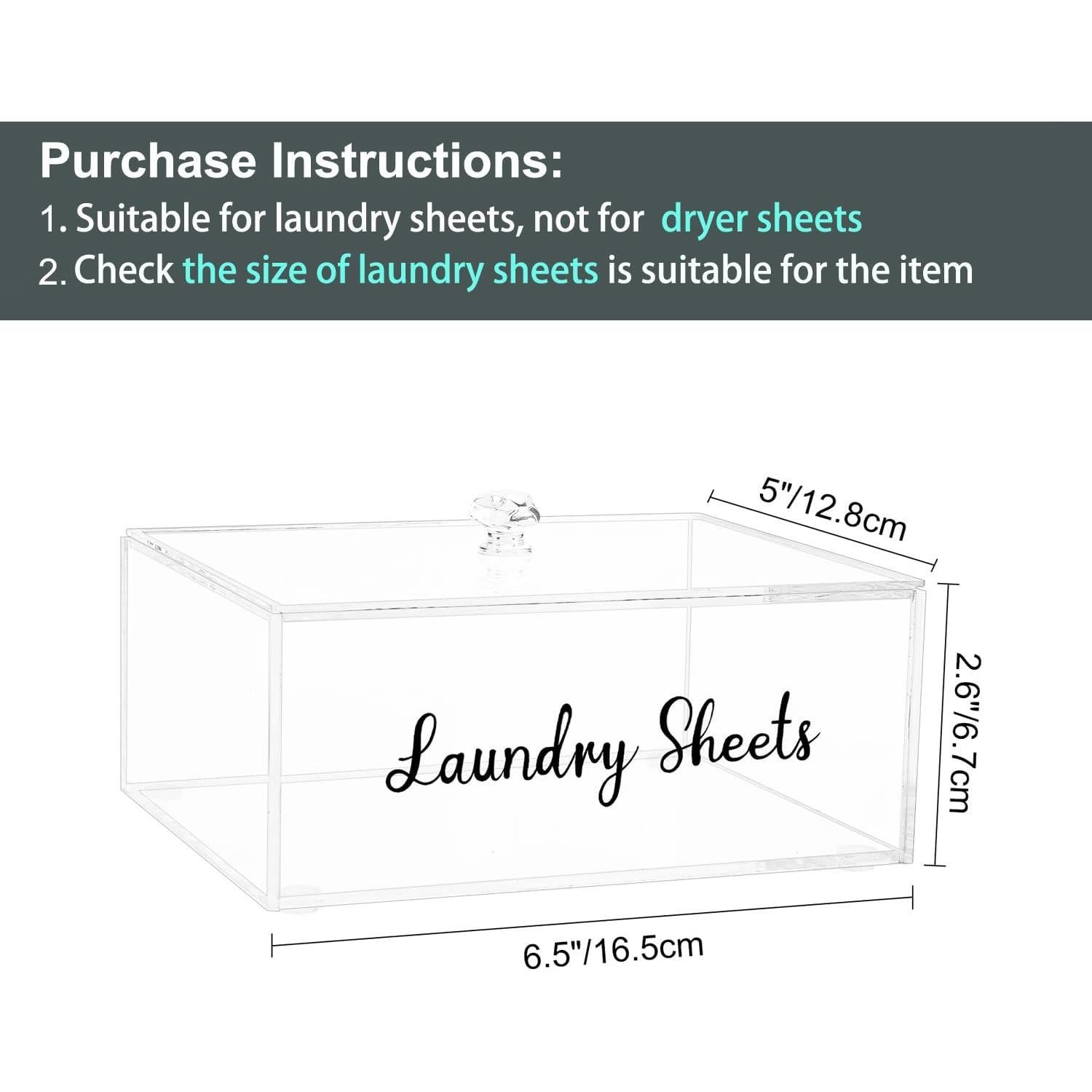 Soporte Organizador de Hojas de Detergente VOTLEVT Acrílico