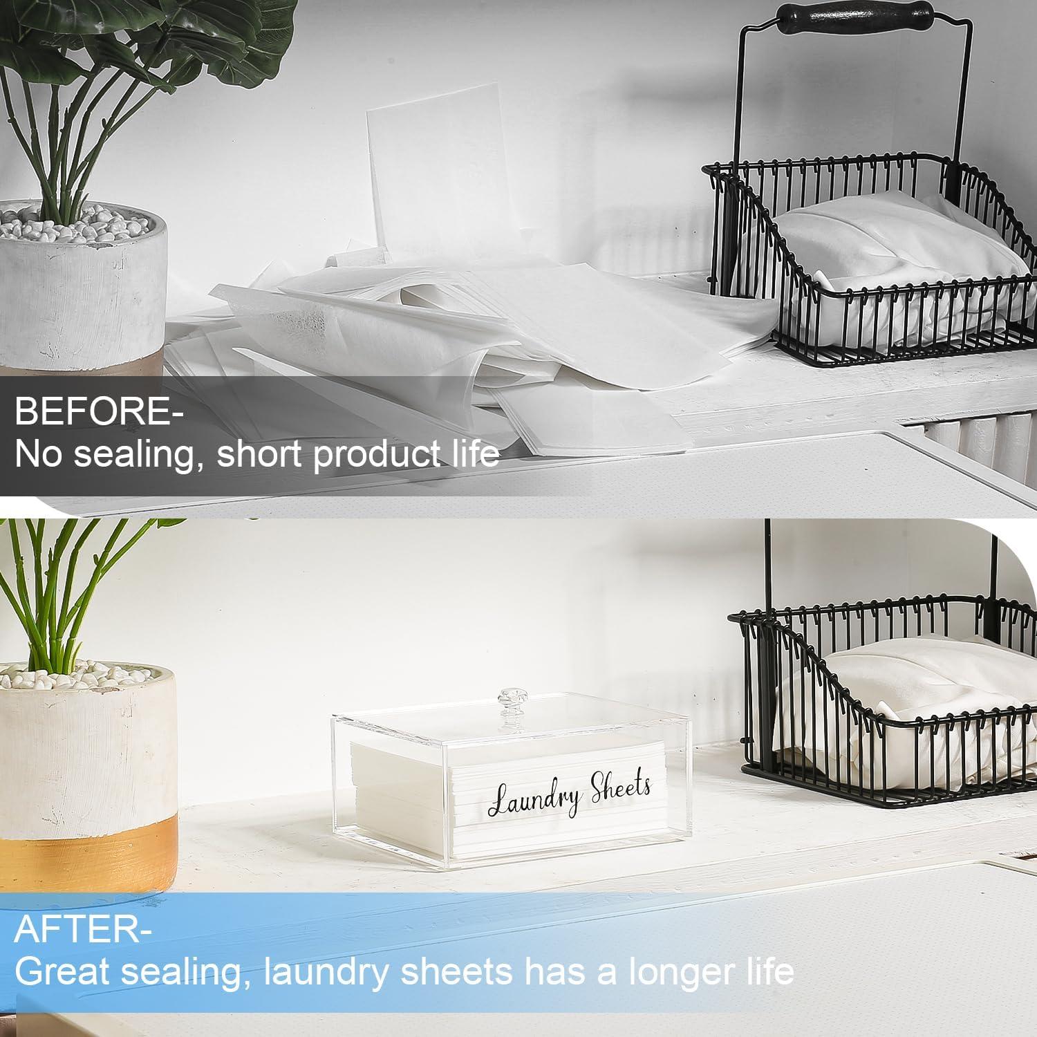 Soporte Organizador de Hojas de Detergente VOTLEVT Acrílico