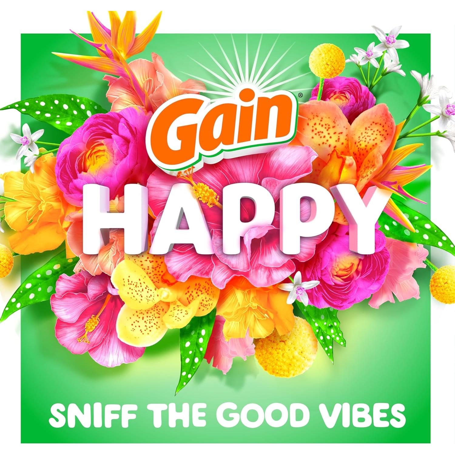 Perlas Aumentadoras de Fragancia Gain Happy 680g - Frescura Duradera