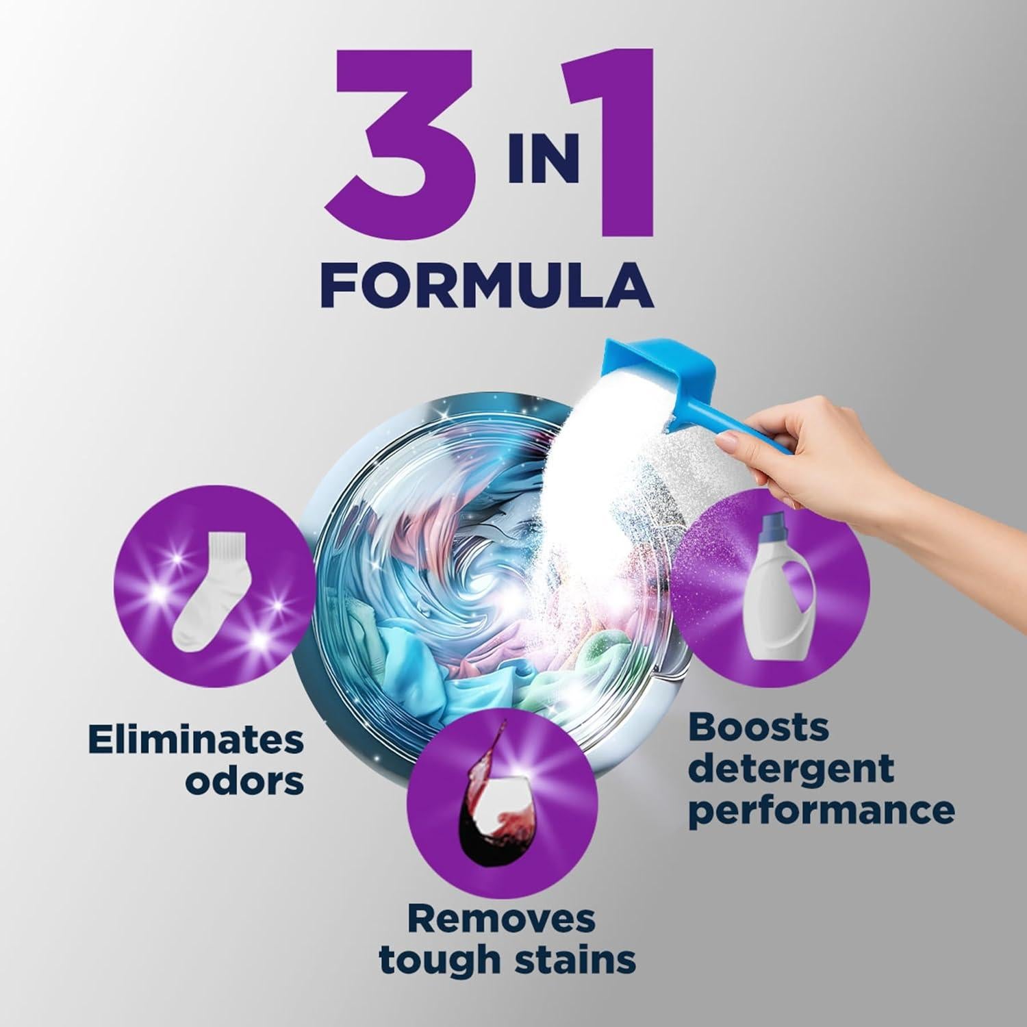 OxiClean Eliminador de Olores y Manchas en Polvo 1.81 kg