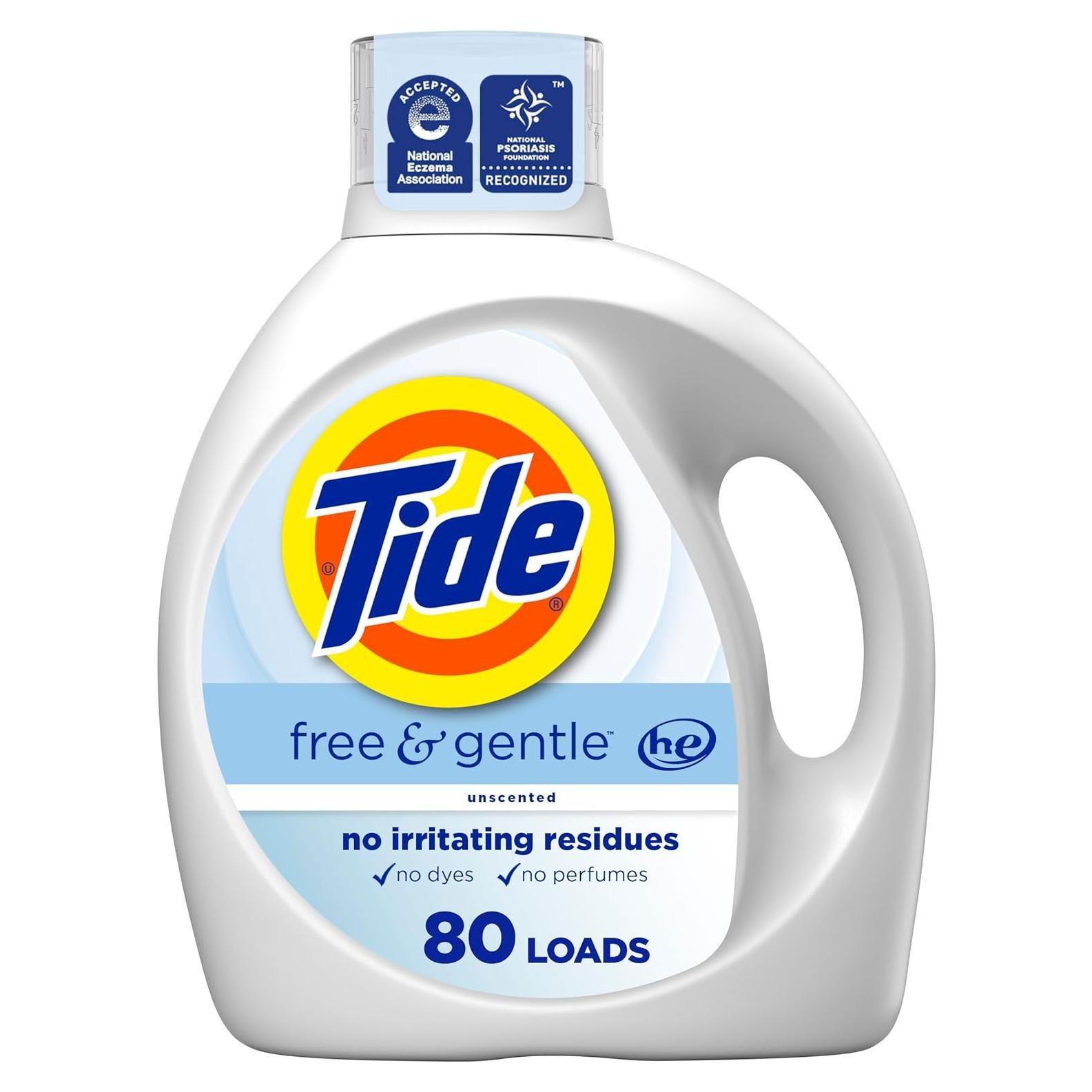 Detergente Líquido Tide Libre y Suave 3.1 L - Hipoalergénico