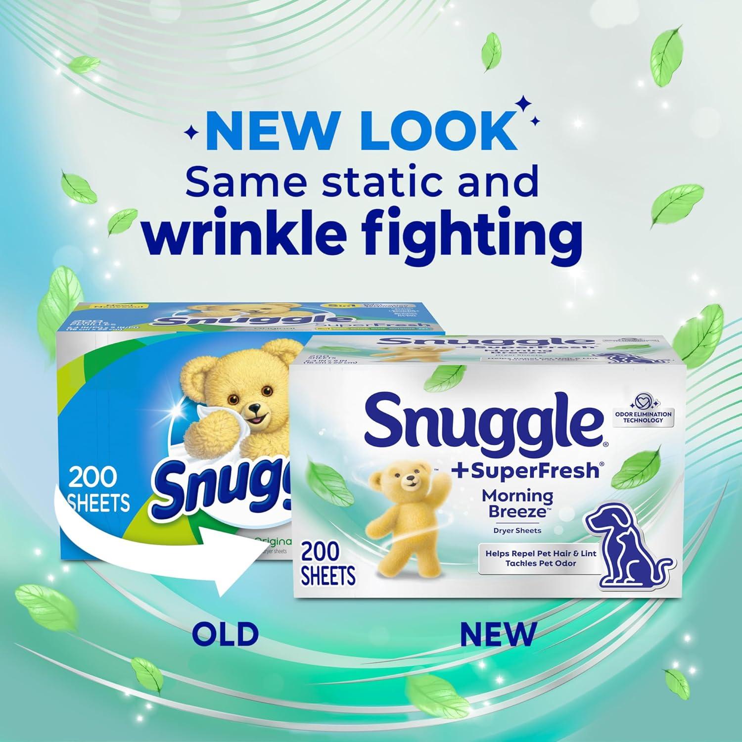 Hojas de Secadora Snuggle Plus SuperFresh Original 200 Unidades