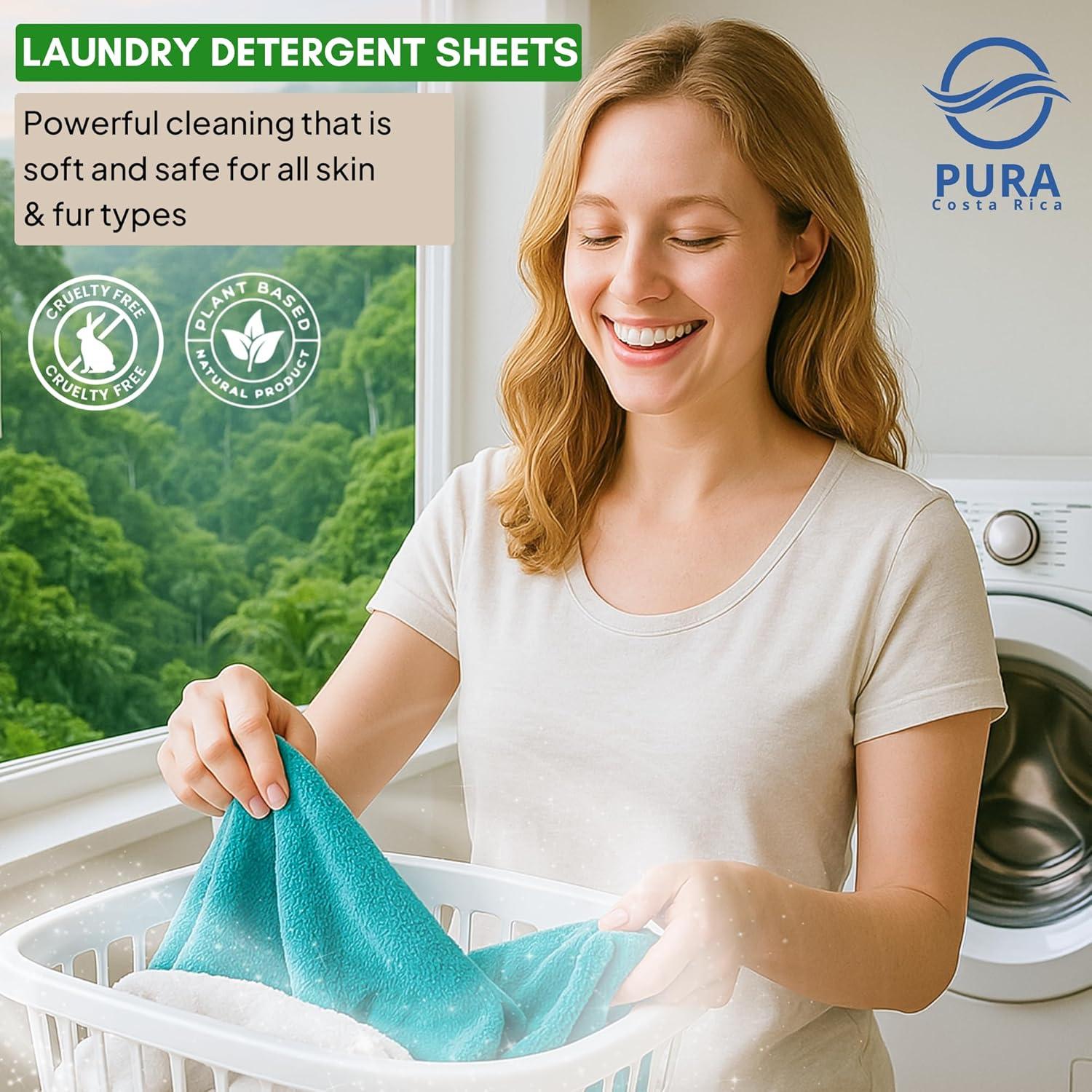 Hojas de detergente hipoalergénicas PURA Selva Tropical - 64 cargas