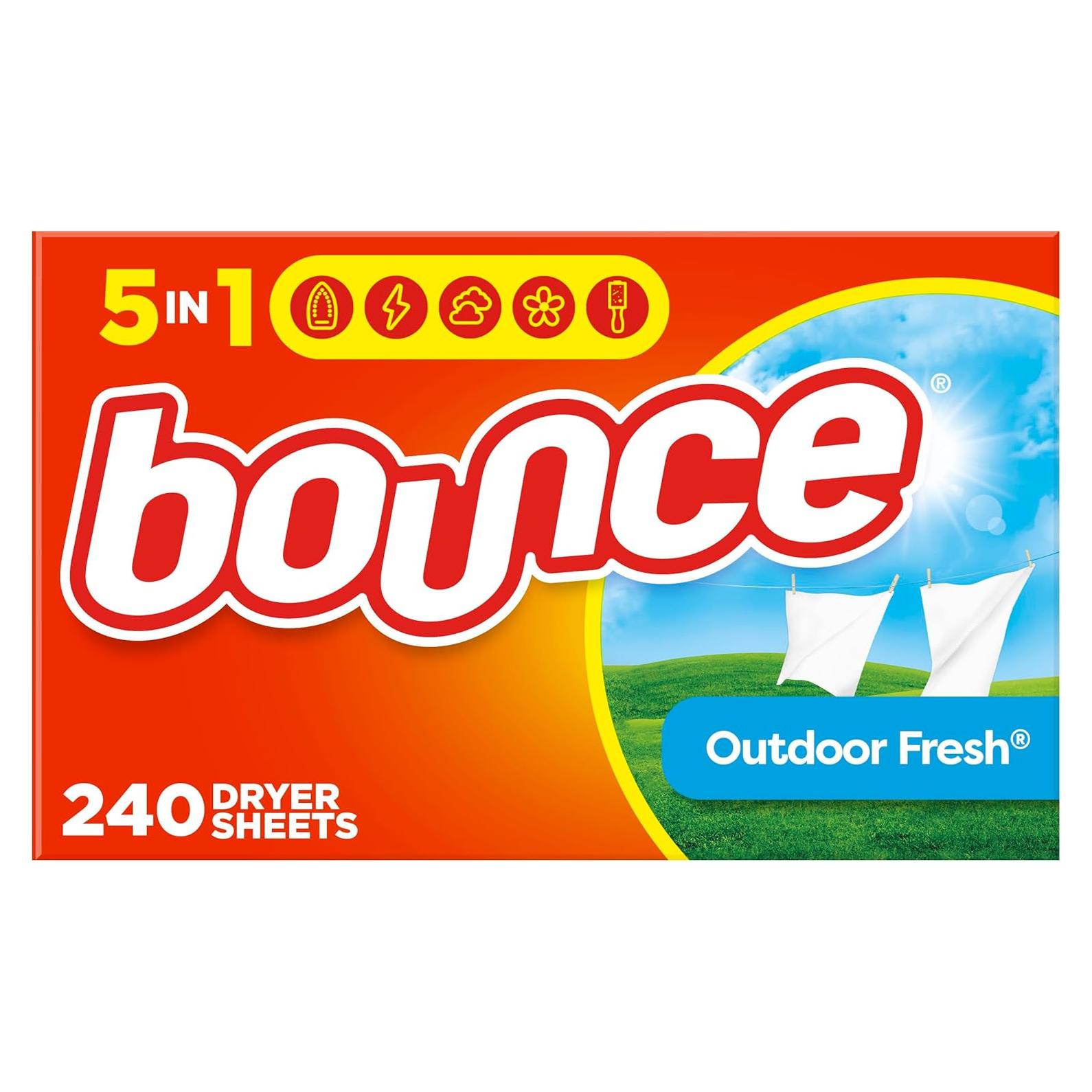 Hojas de Secadora Bounce 240 Unidades - Aroma Fresco Exterior