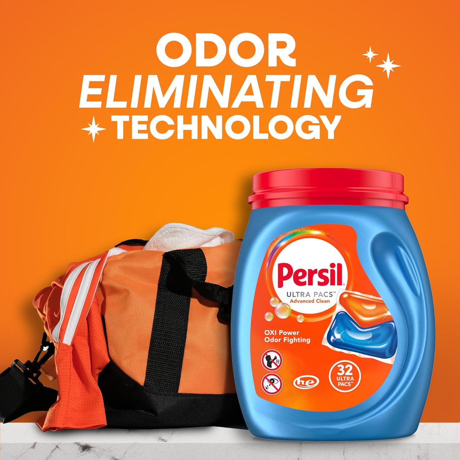 Detergente para Ropa Persil Ultra Pacs 32 Unidades Oxi+Olores