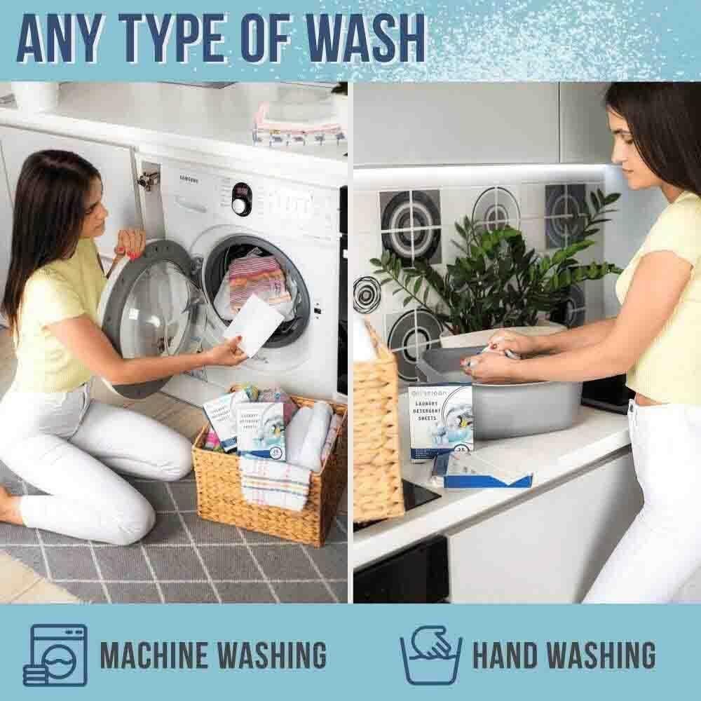 Hojas de detergente ecológicas Glosclean - 50 cargas