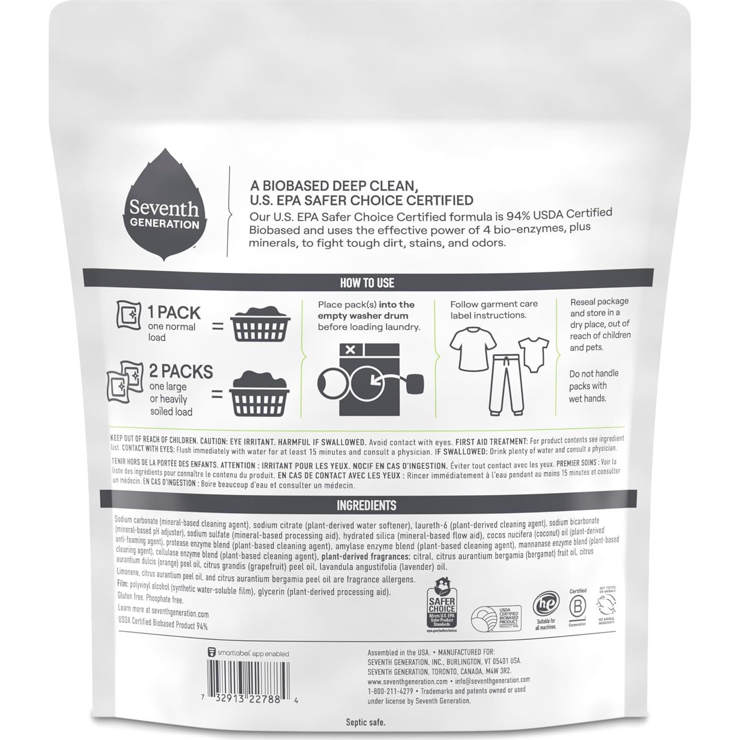 Detergente para Ropa Ultra Poder Plus Séptima Generación 839g